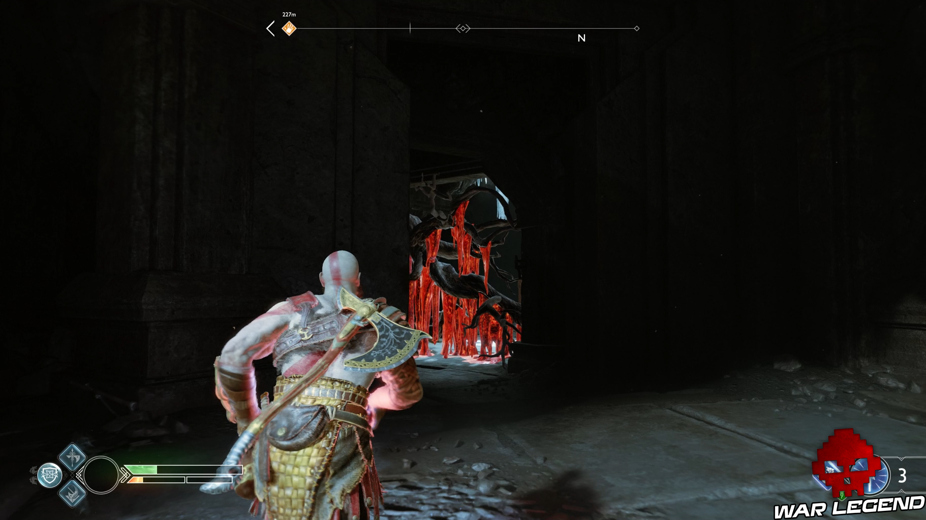 Guide god of war montagne fresque des Jötnar