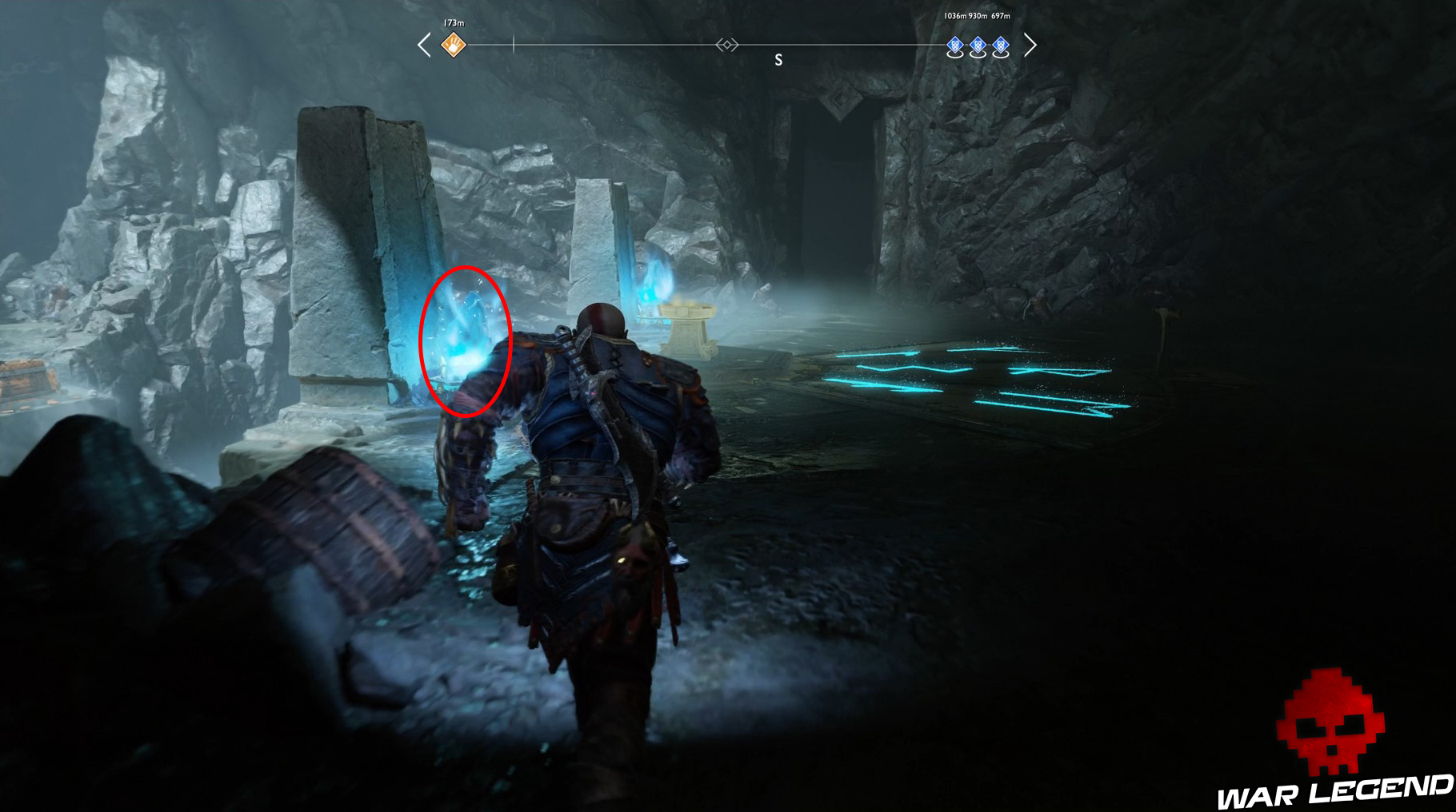 Guide god of war montagne inscription runique 3