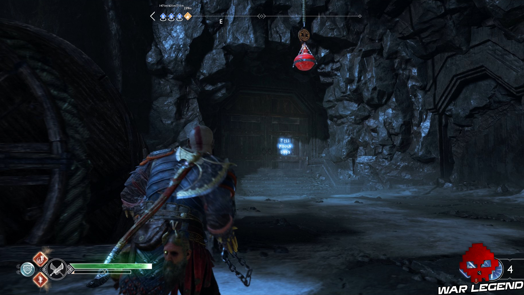 Guide god of war montagne inscription runique 5