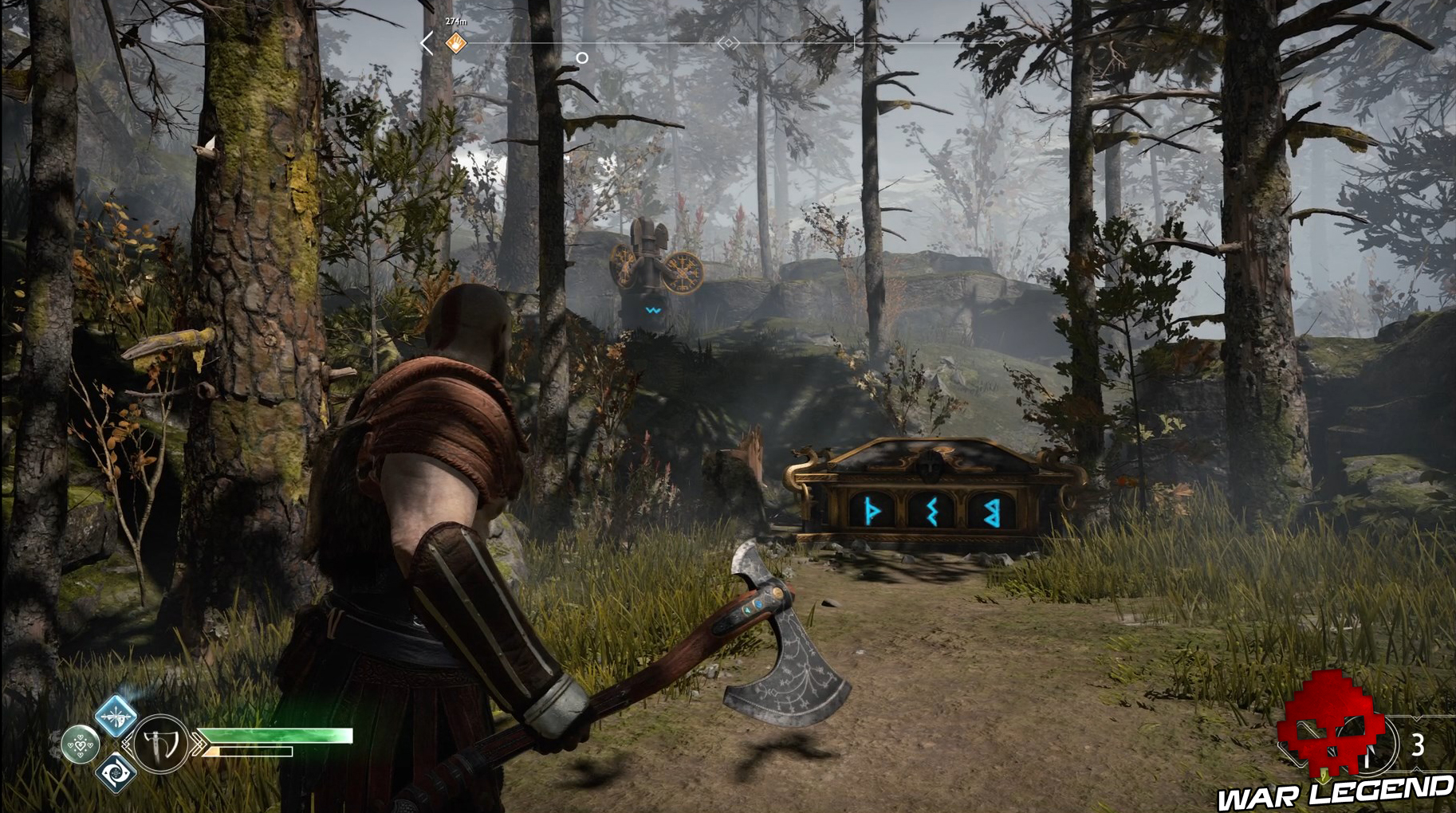 Guide god of war tous les collectibles coffre nornes contreforts 3