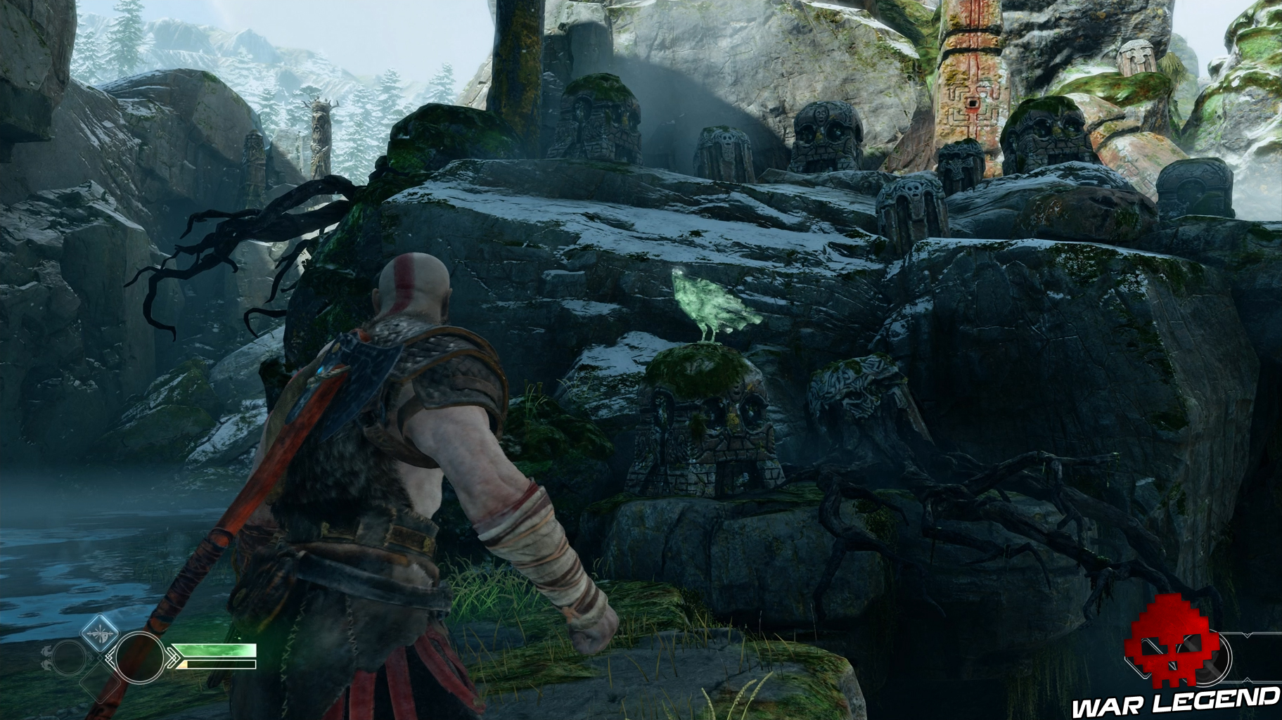 Guide god of war tous les collectibles corbeau 1