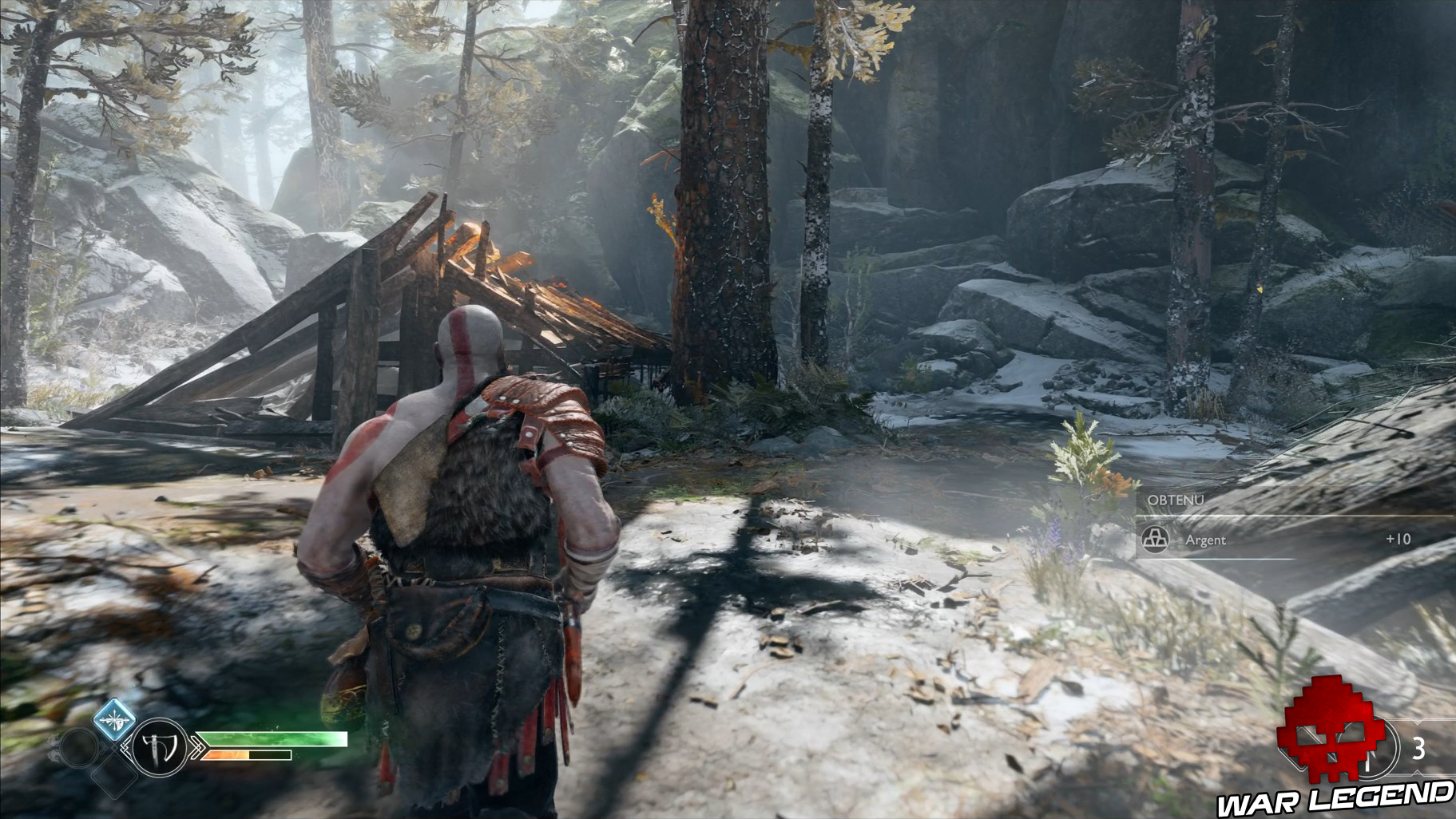 Guide god of war tous les collectibles rivière artefact visages de la peur 6