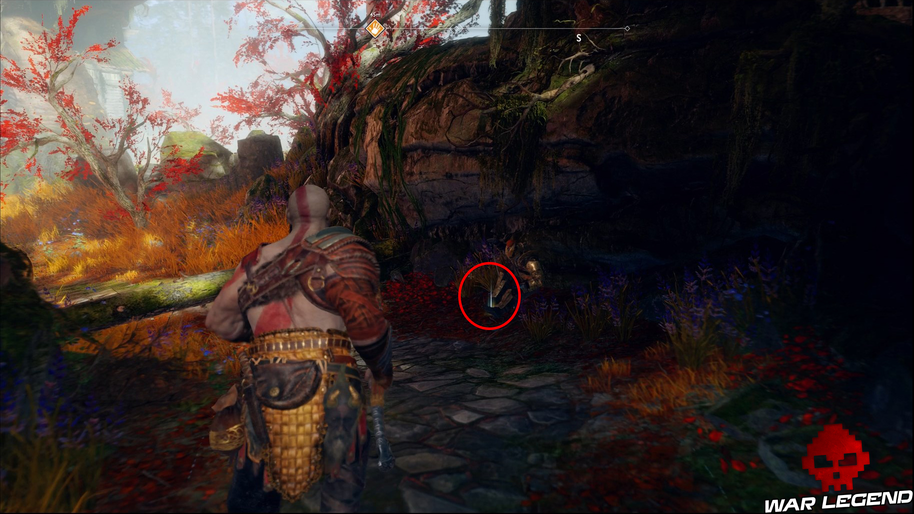 Guide god of war tous les collectibles rivière artefact visages de la peur 9