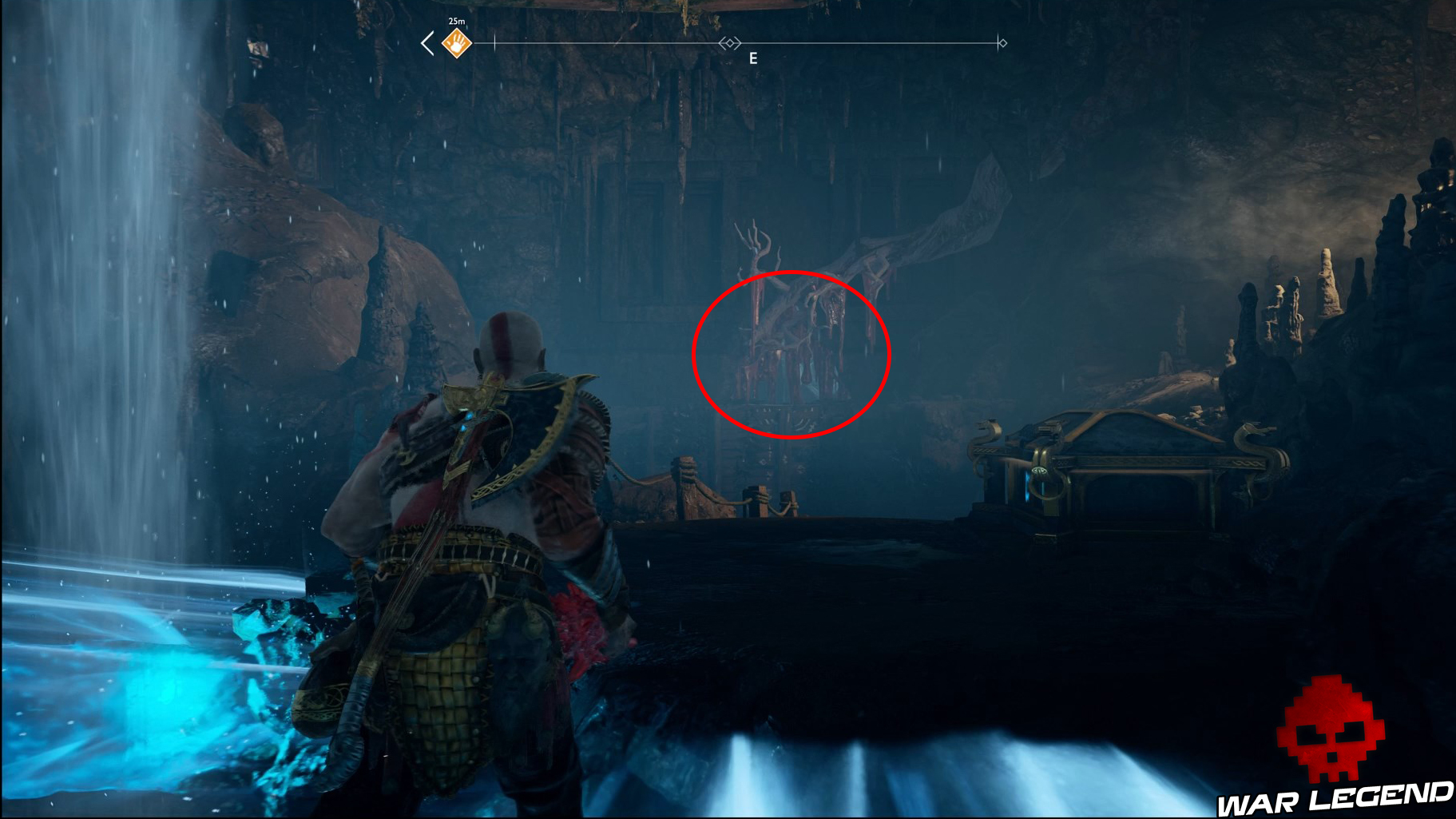 Guide god of war tous les collectibles rivière chambre cachée 3