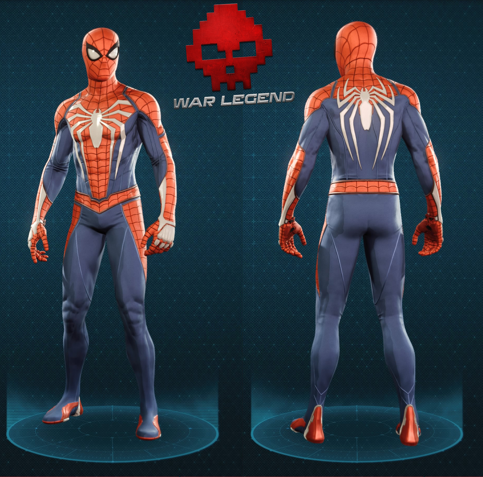 Guide spider-man costume avancé.