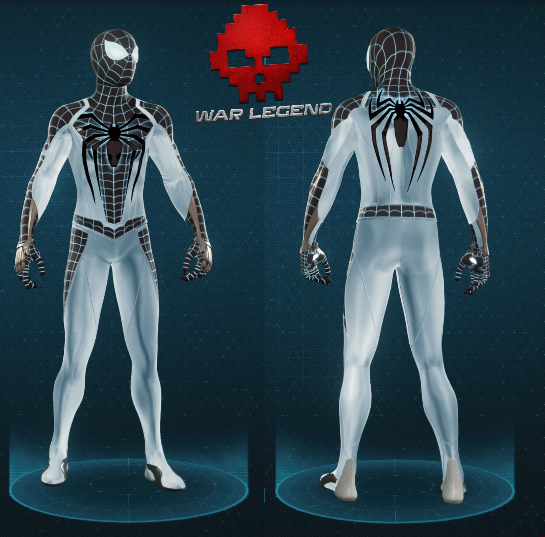 Guide spider-man costume négatif