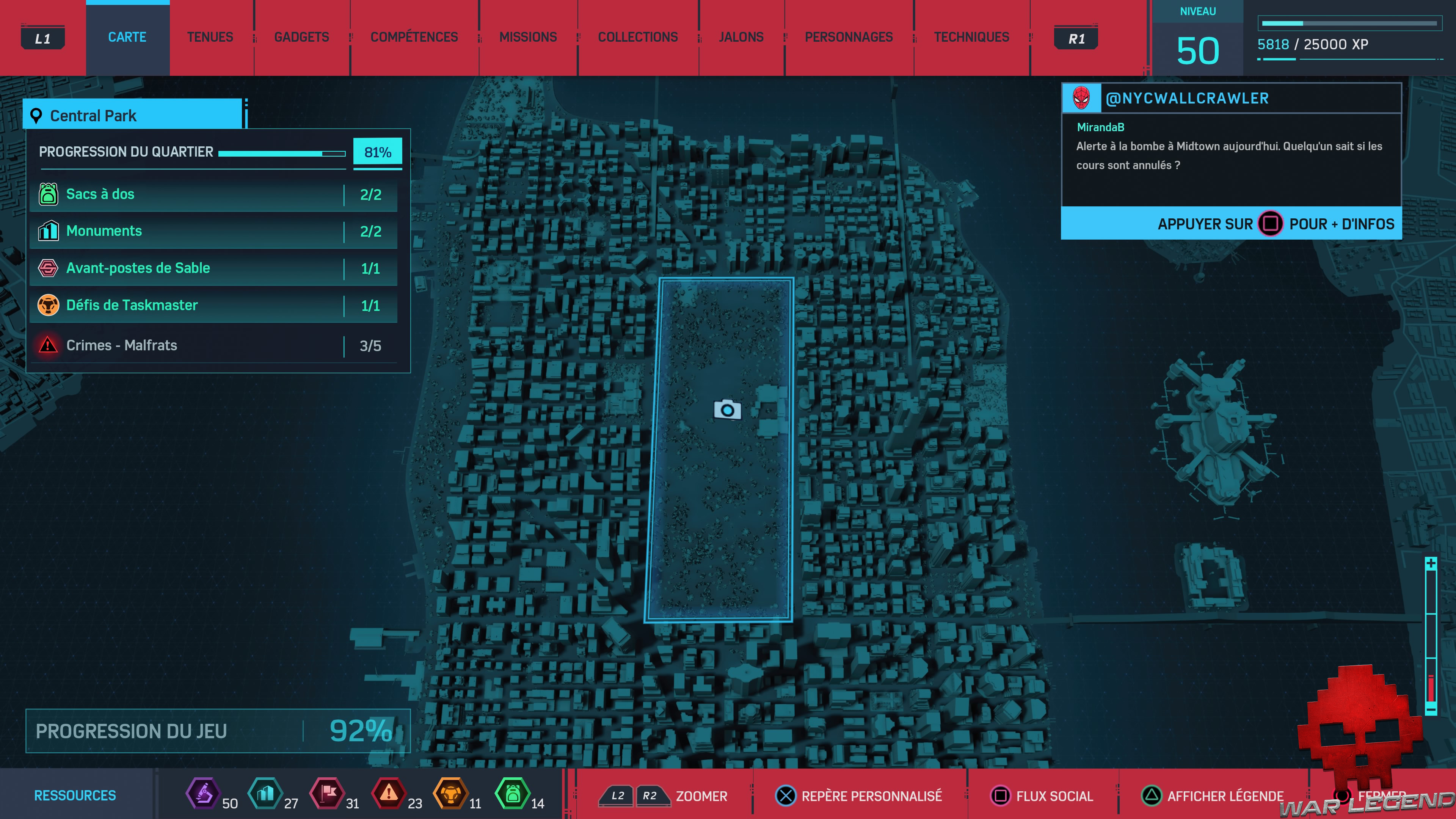 Spider-Man photo secrète Obélisque carte