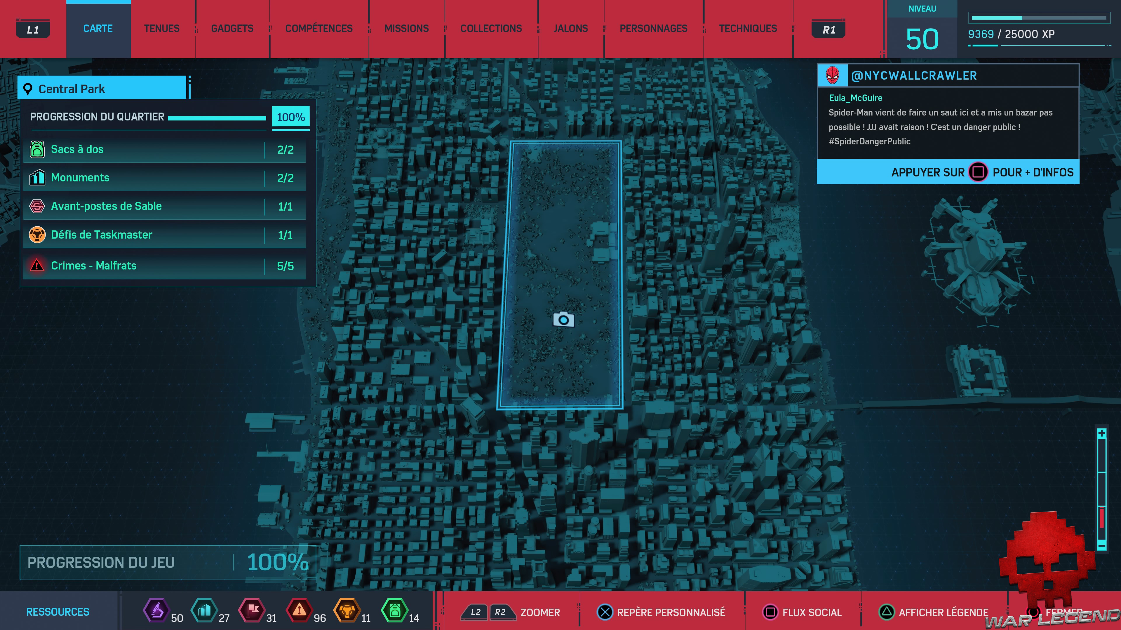 Spider-Man photo secrète Quai des Barques carte