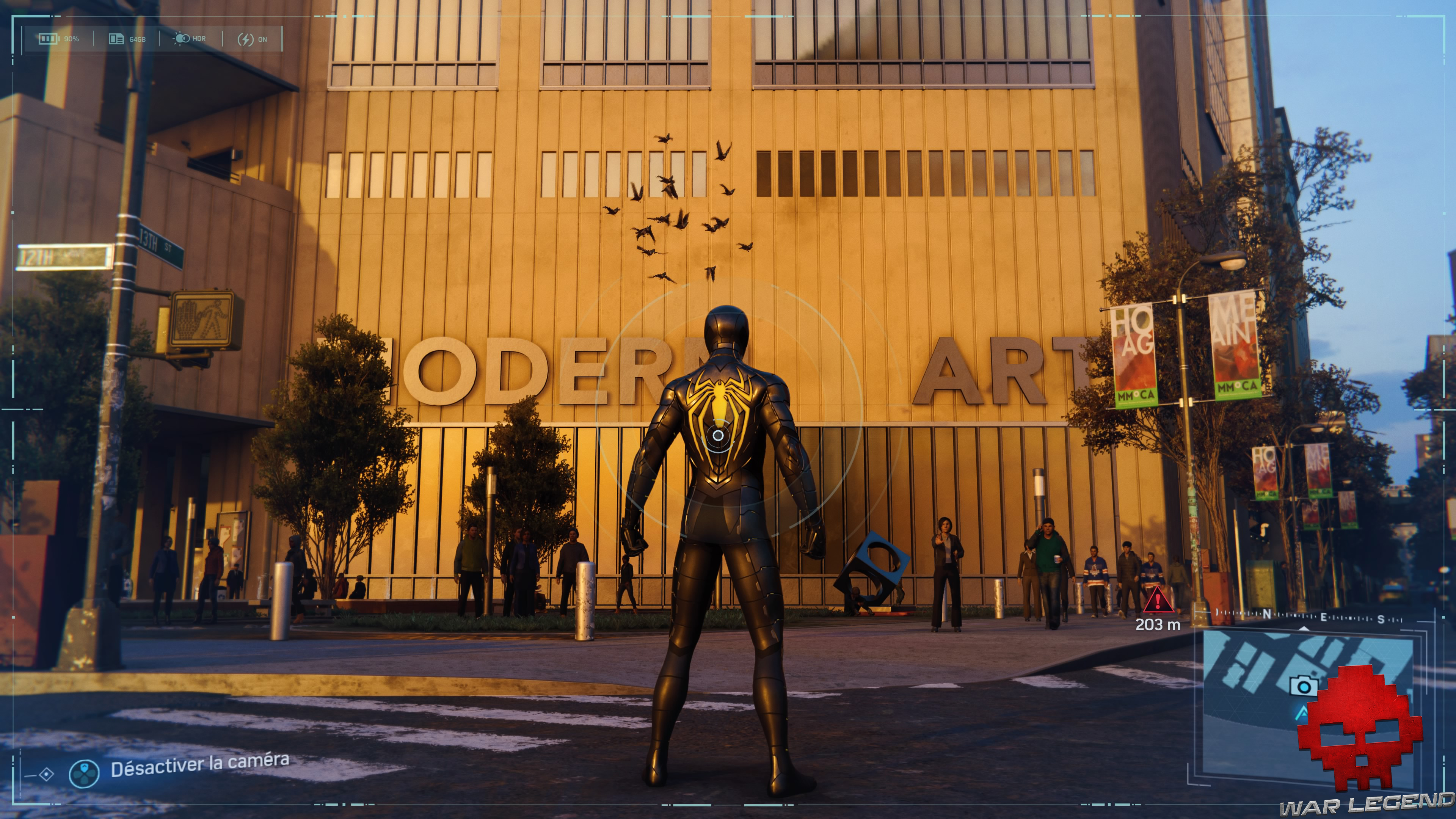 Spider-Man photo secrète musée d'art moderne