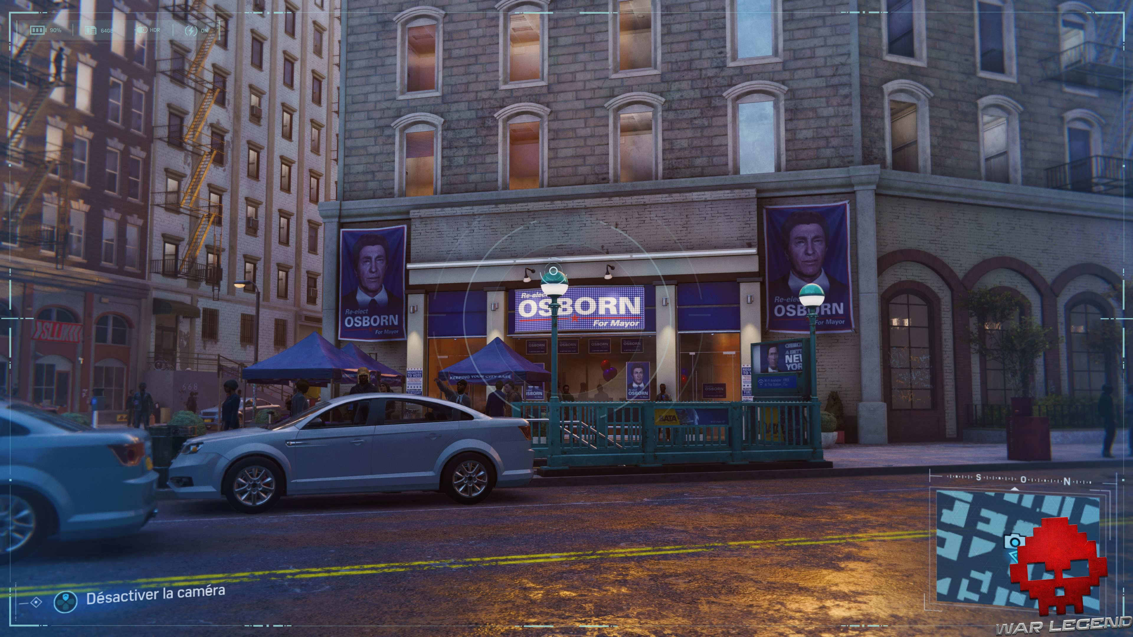 Spider-Man photo secrète bureau de campagne d'Osborn