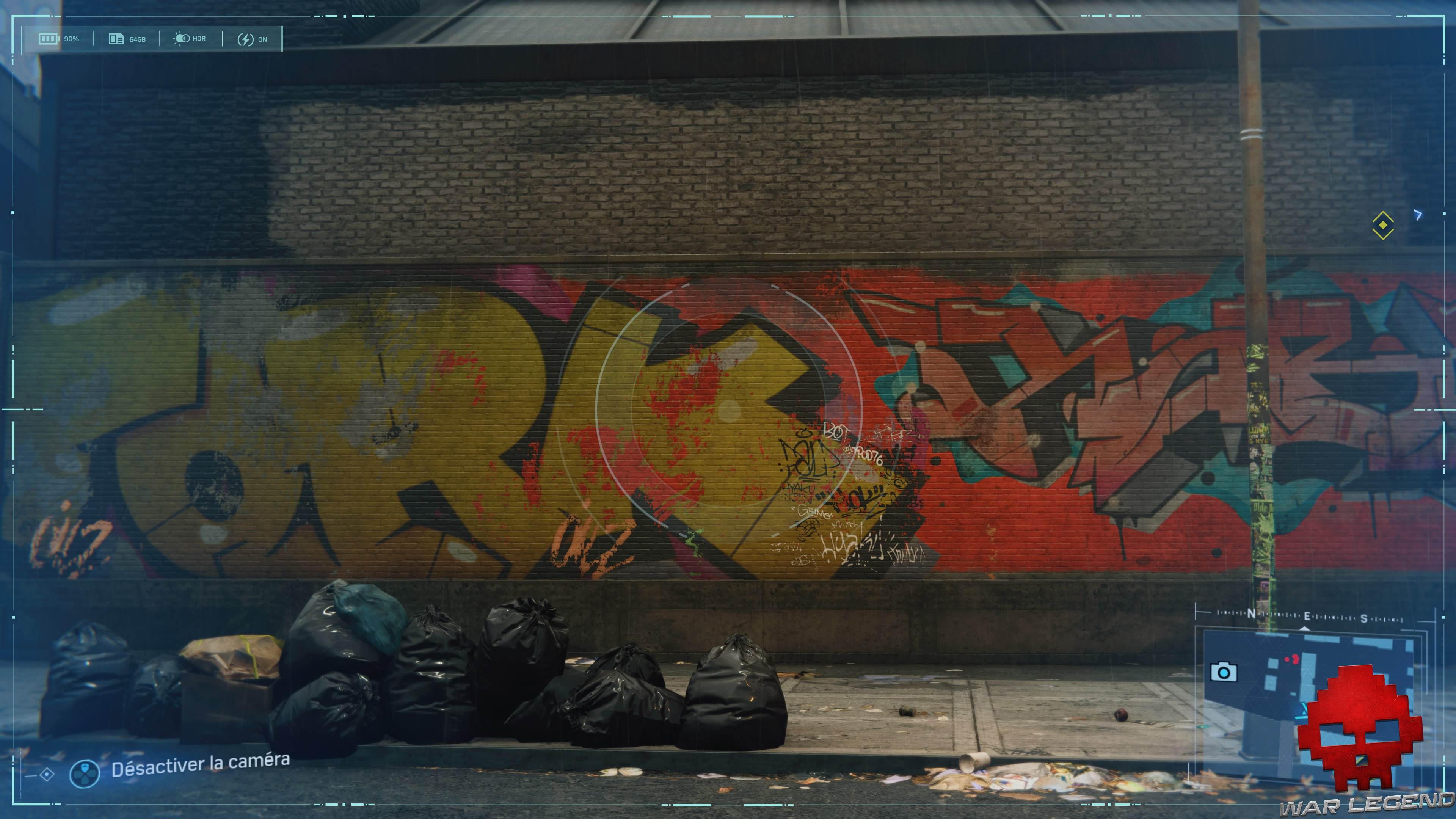 Spider-Man photo secrète Graffiti