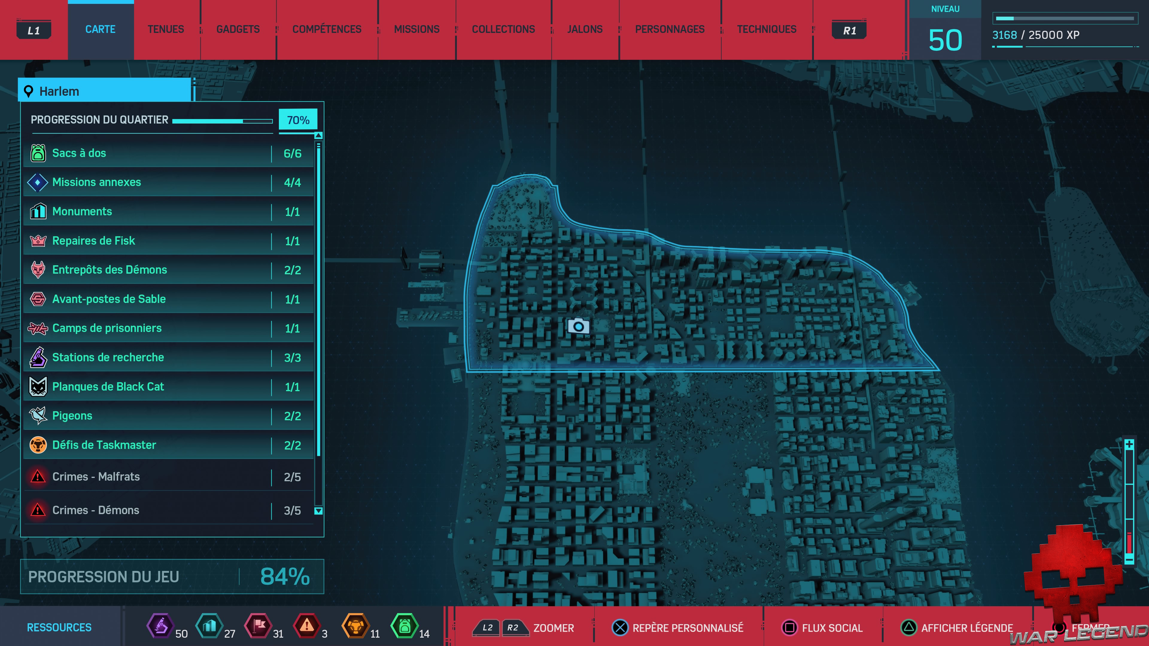 Spider-Man photo secrète Harlem Sanitarium Carte