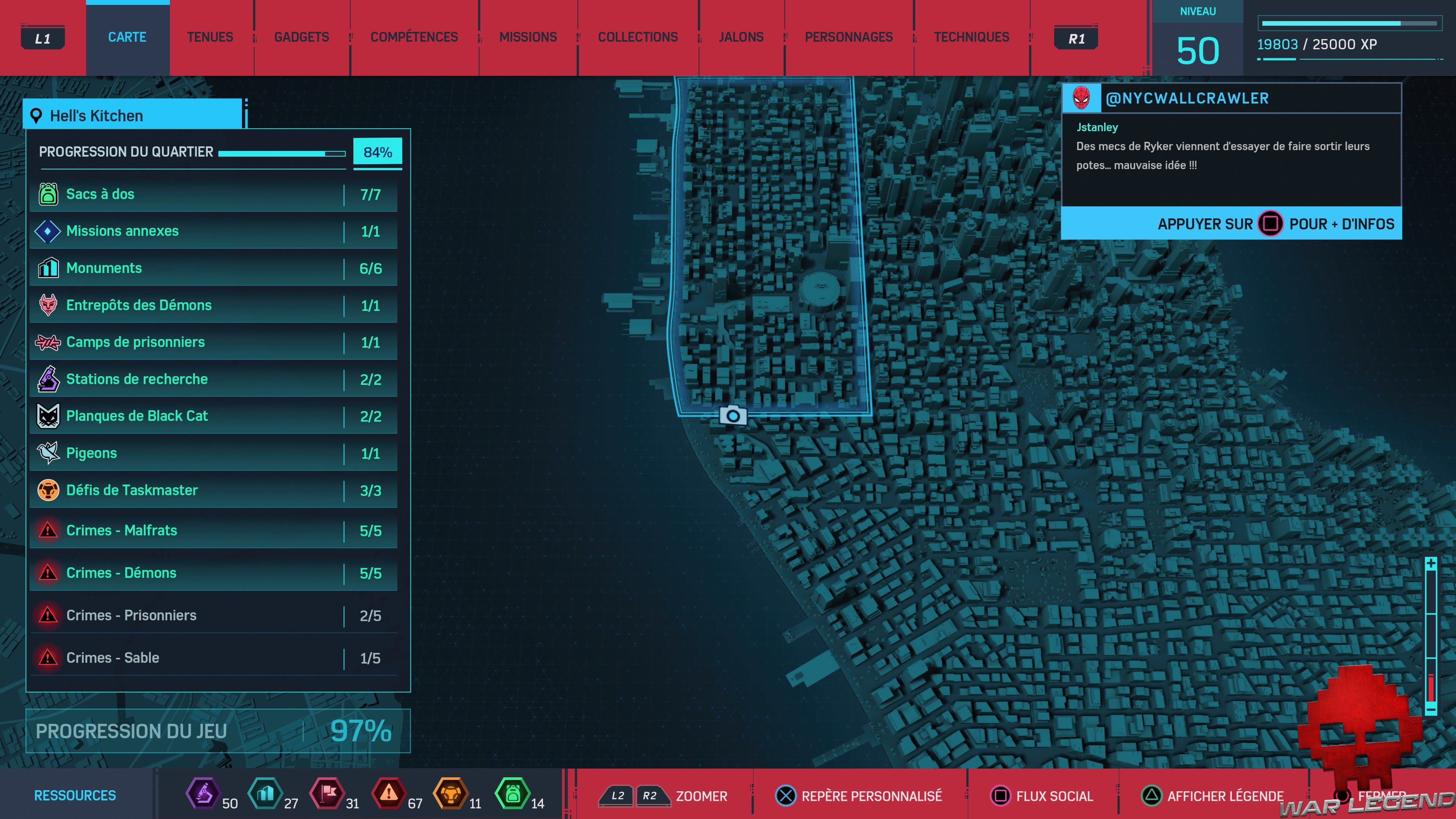 Spider-Man photo secrète Fresque du Vautour carte