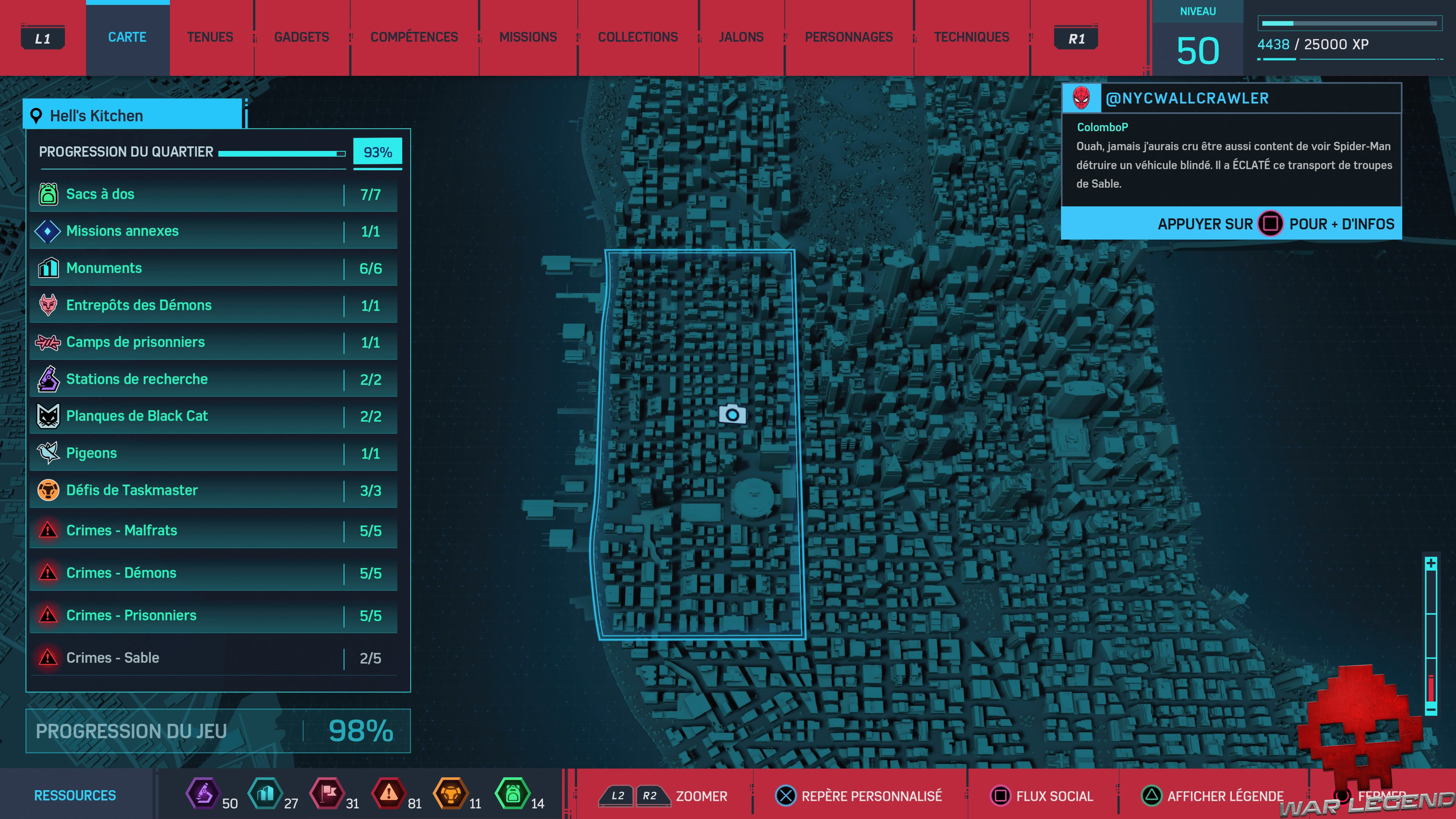 Spider-Man photo secrète Cabinet d'avocats Nelson & Murdock carte