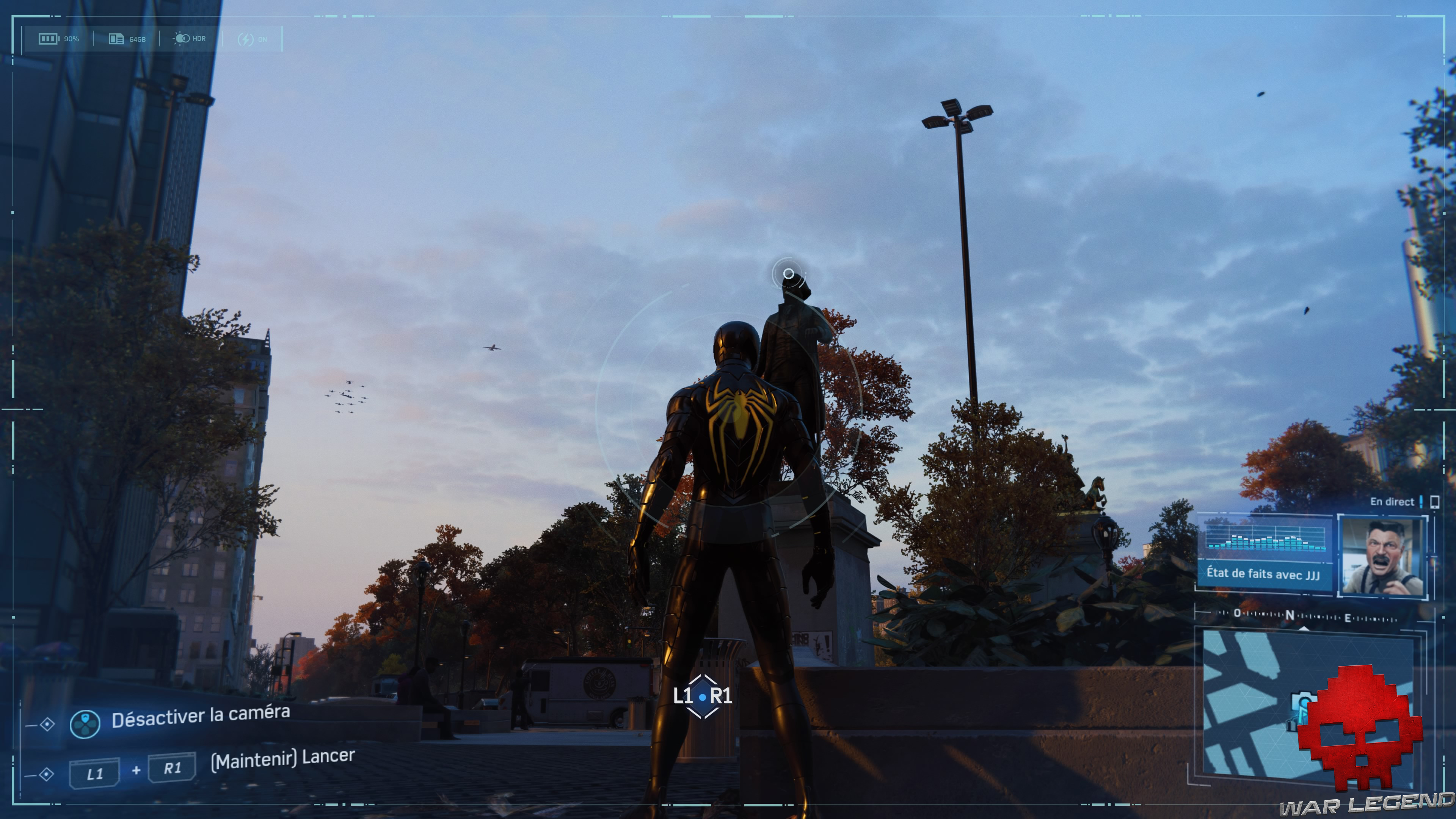 Spider-Man photo secrète statue de Christophe Colomb