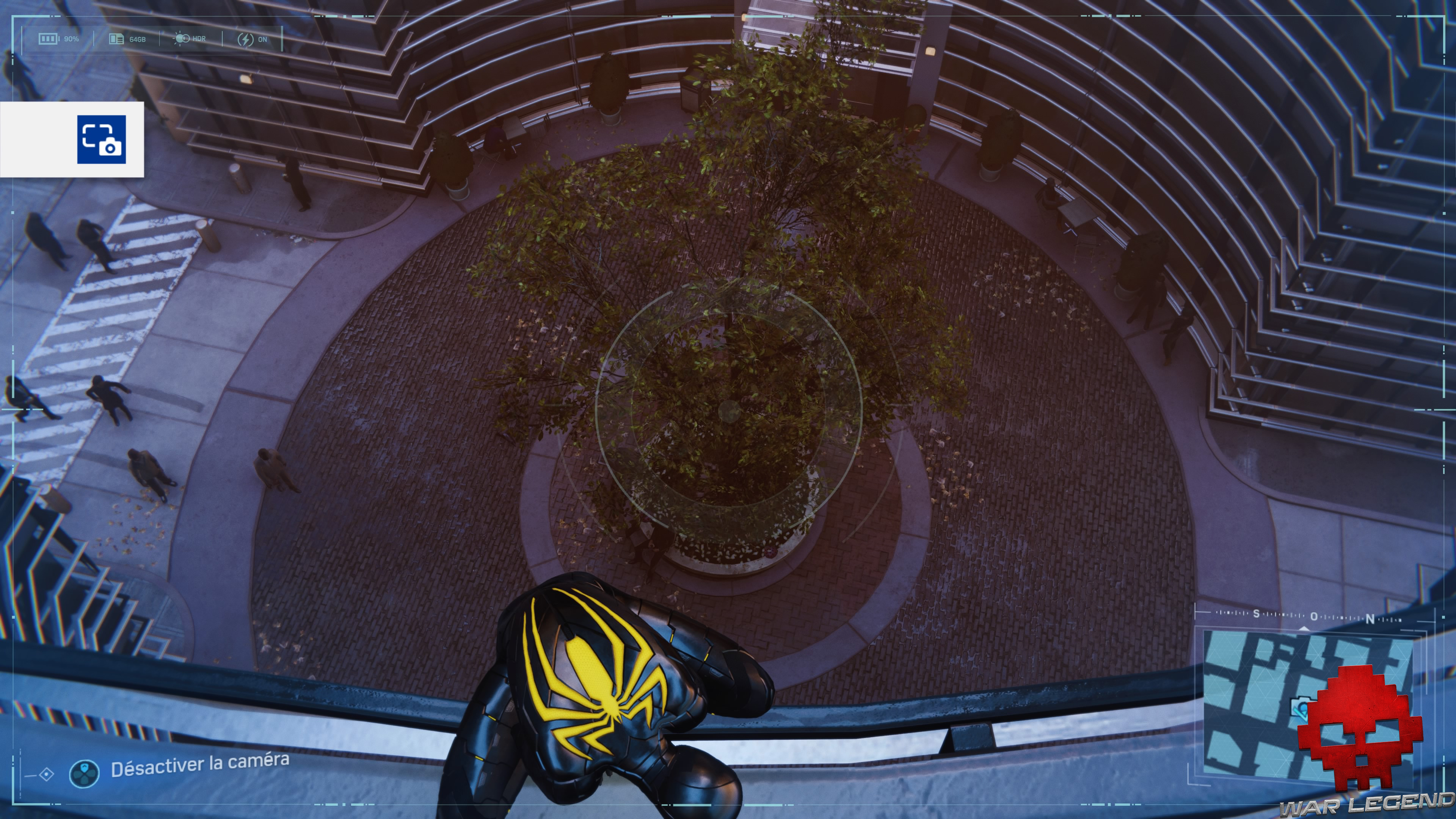 Spider-Man photo secrète arbre