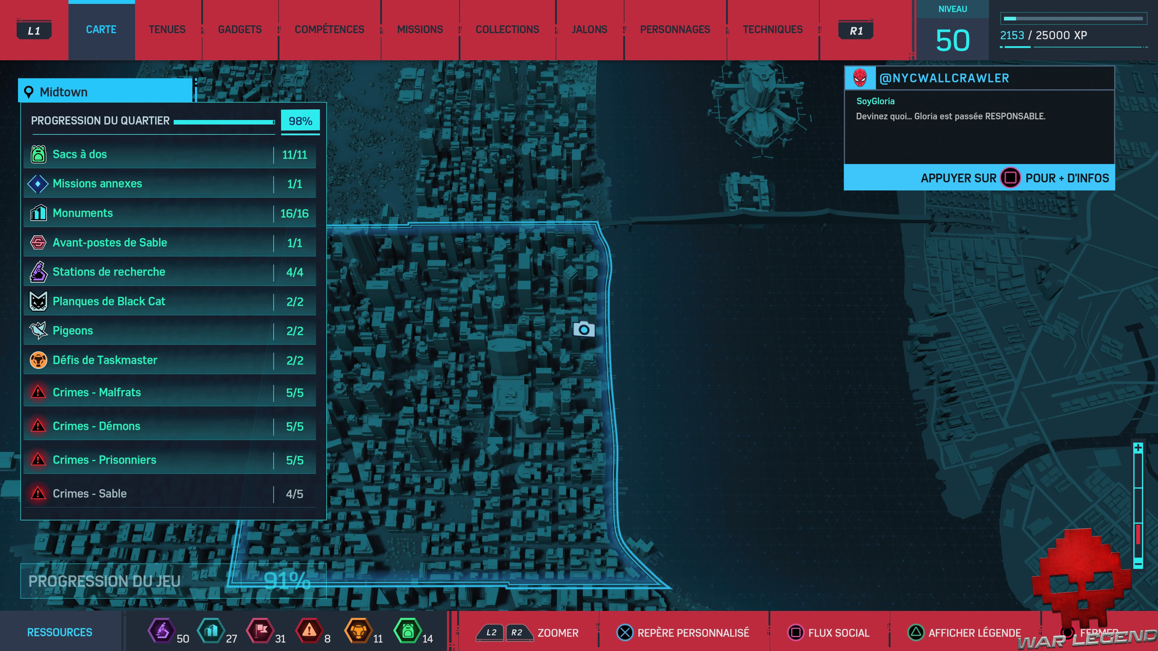 Spider-Man photo secrète Fresque de carpes carte