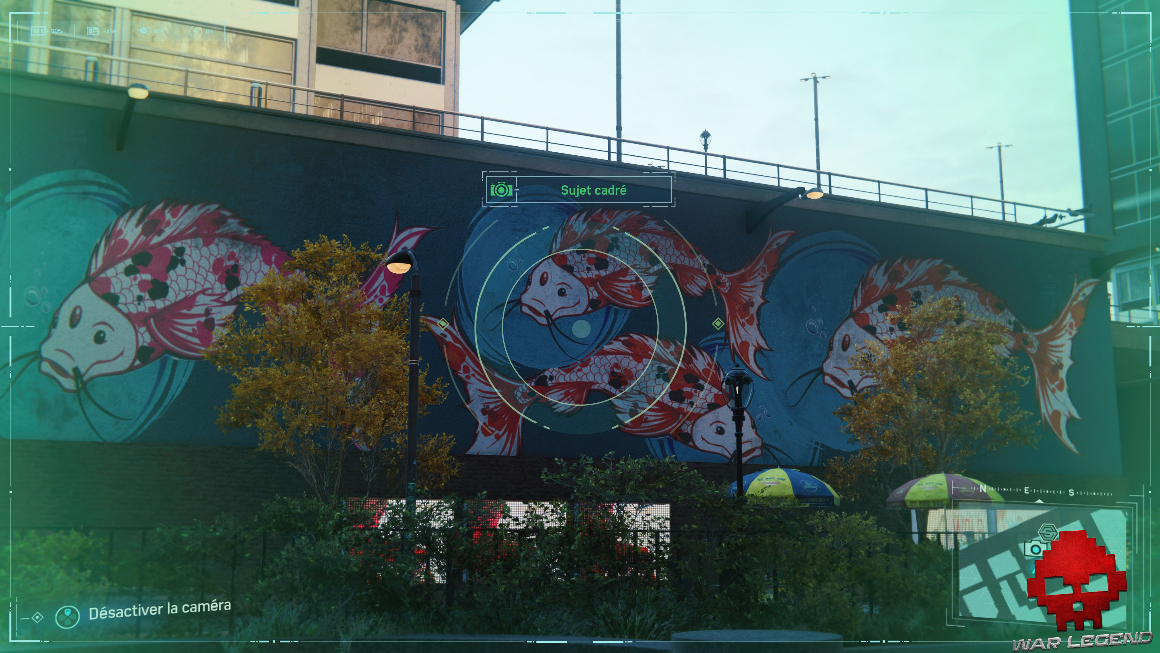 Spider-Man photo secrète Fresque de carpes