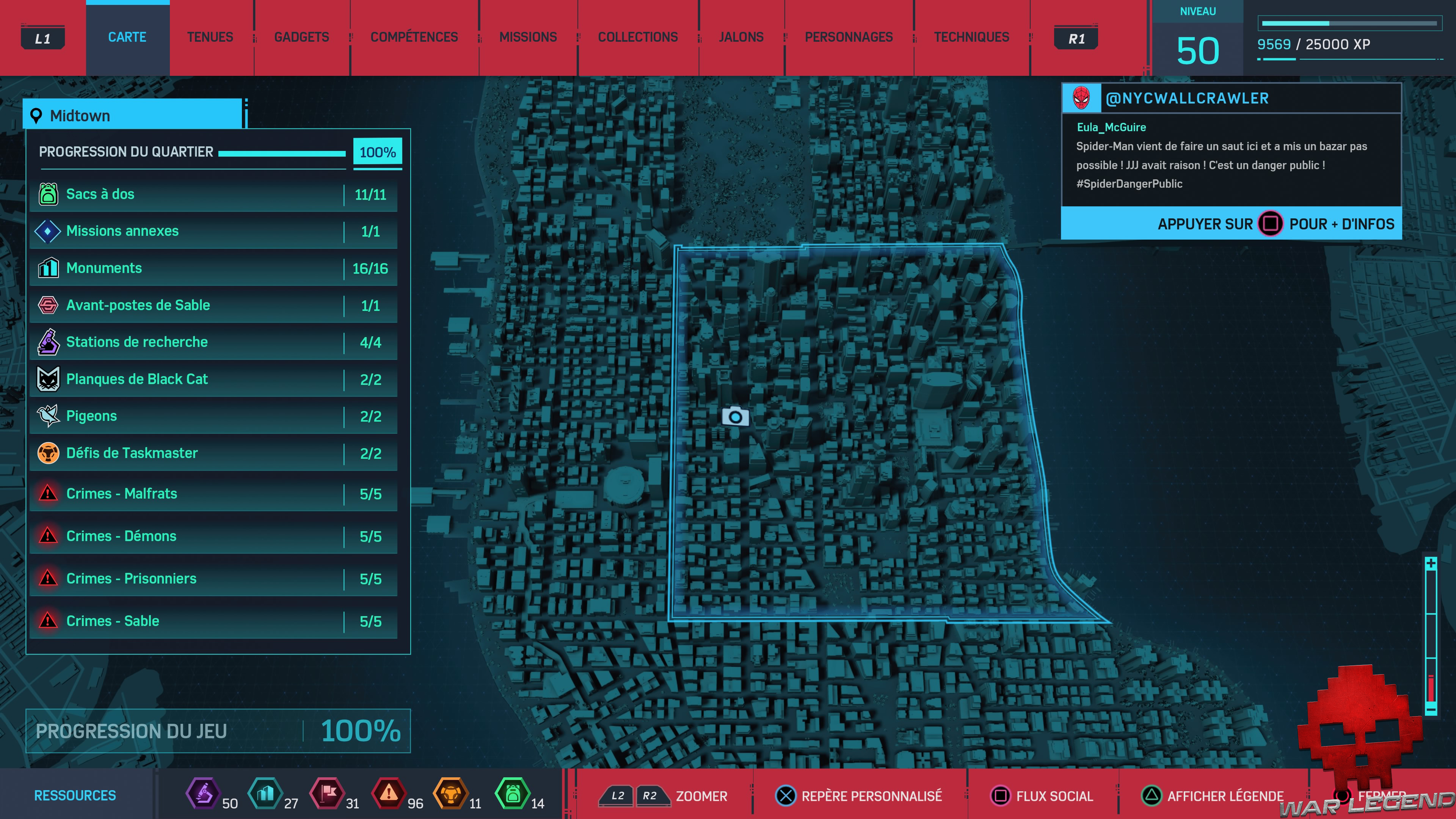 Spider-Man photo secrète Tour de l'horloge carte