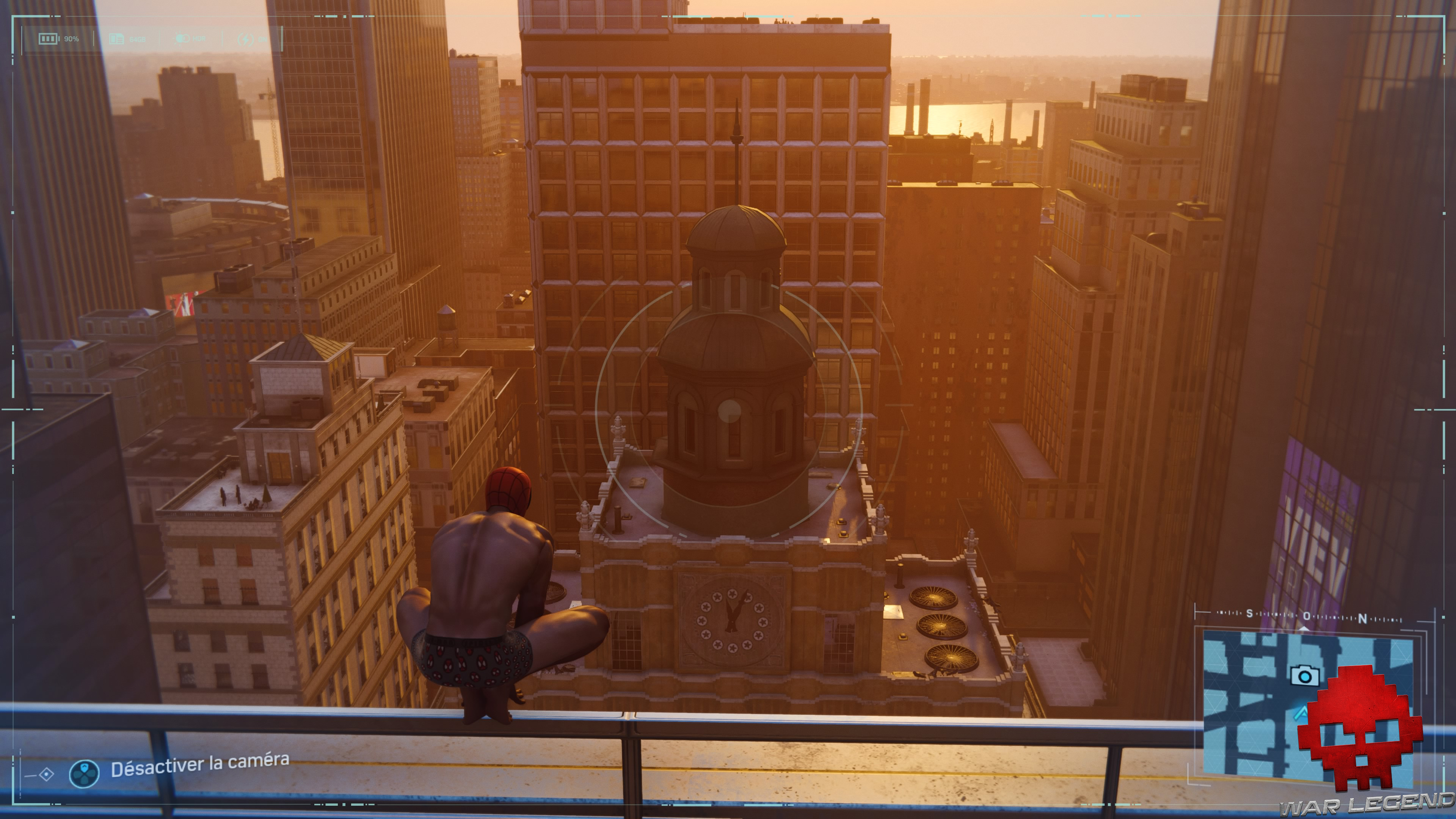 Spider-Man photo secrète tour de l'horloge