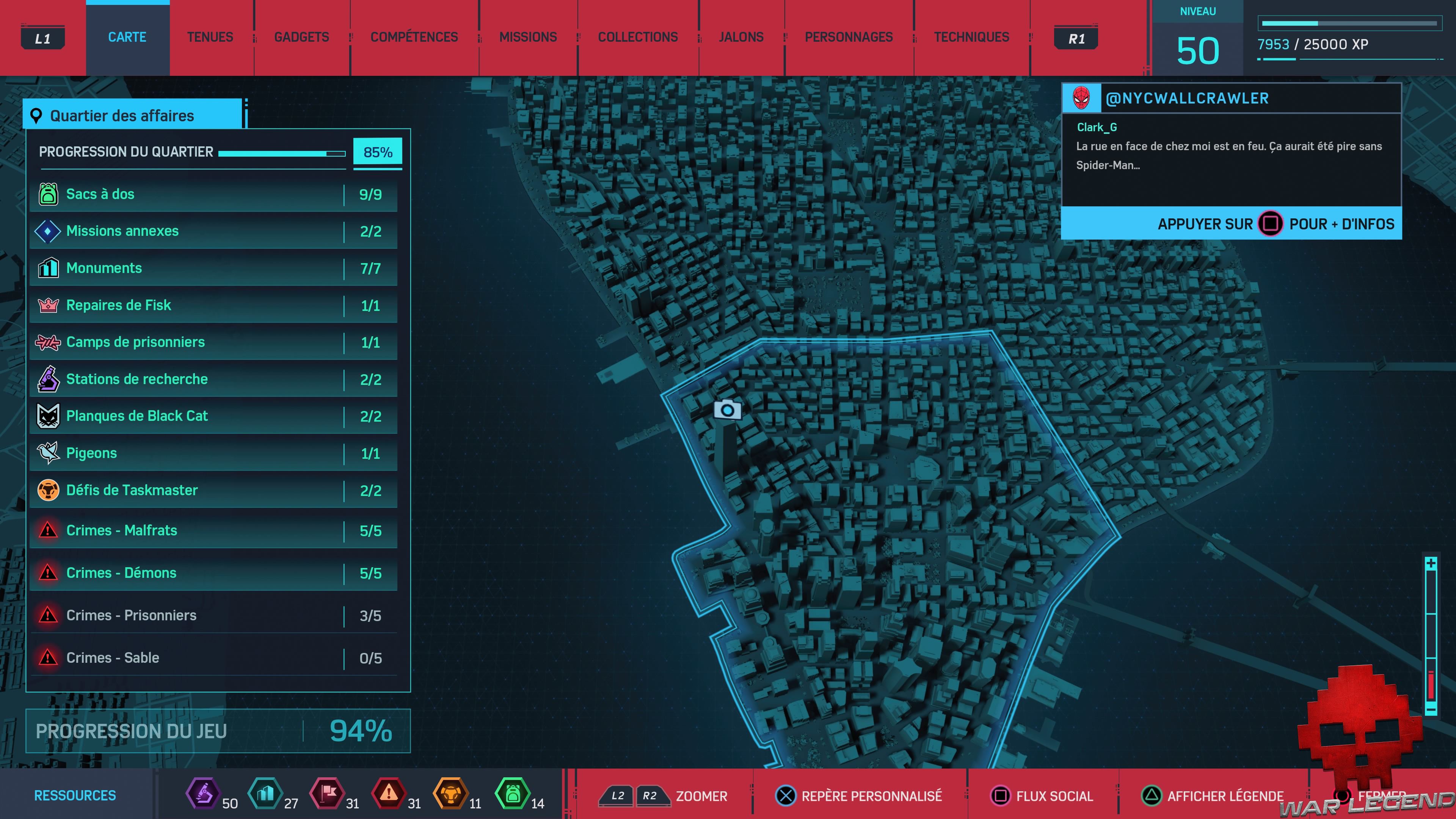 Spider-Man photo secrète Auerbach Theater carte