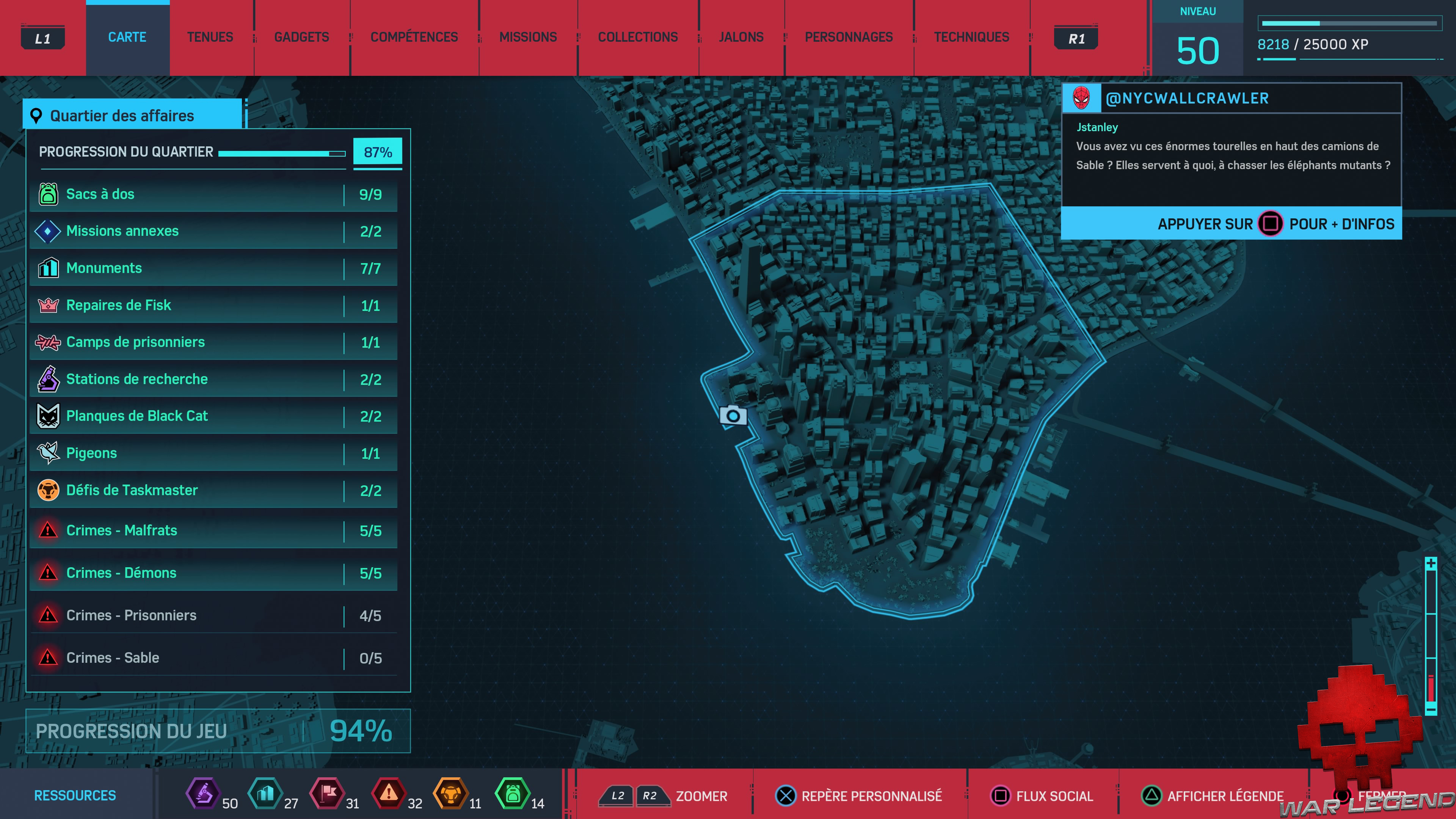 Spider-Man photo secrète statue d'art moderne carte