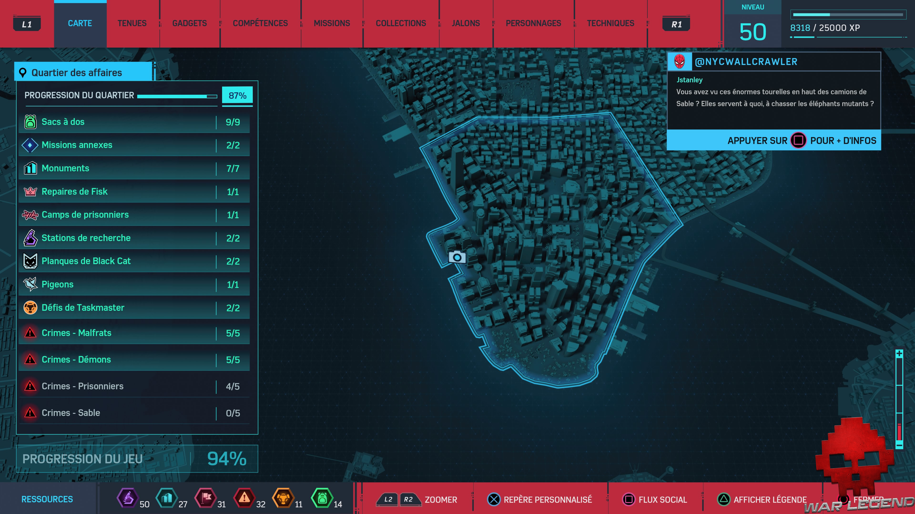 Spider-Man photo secrète Café carte