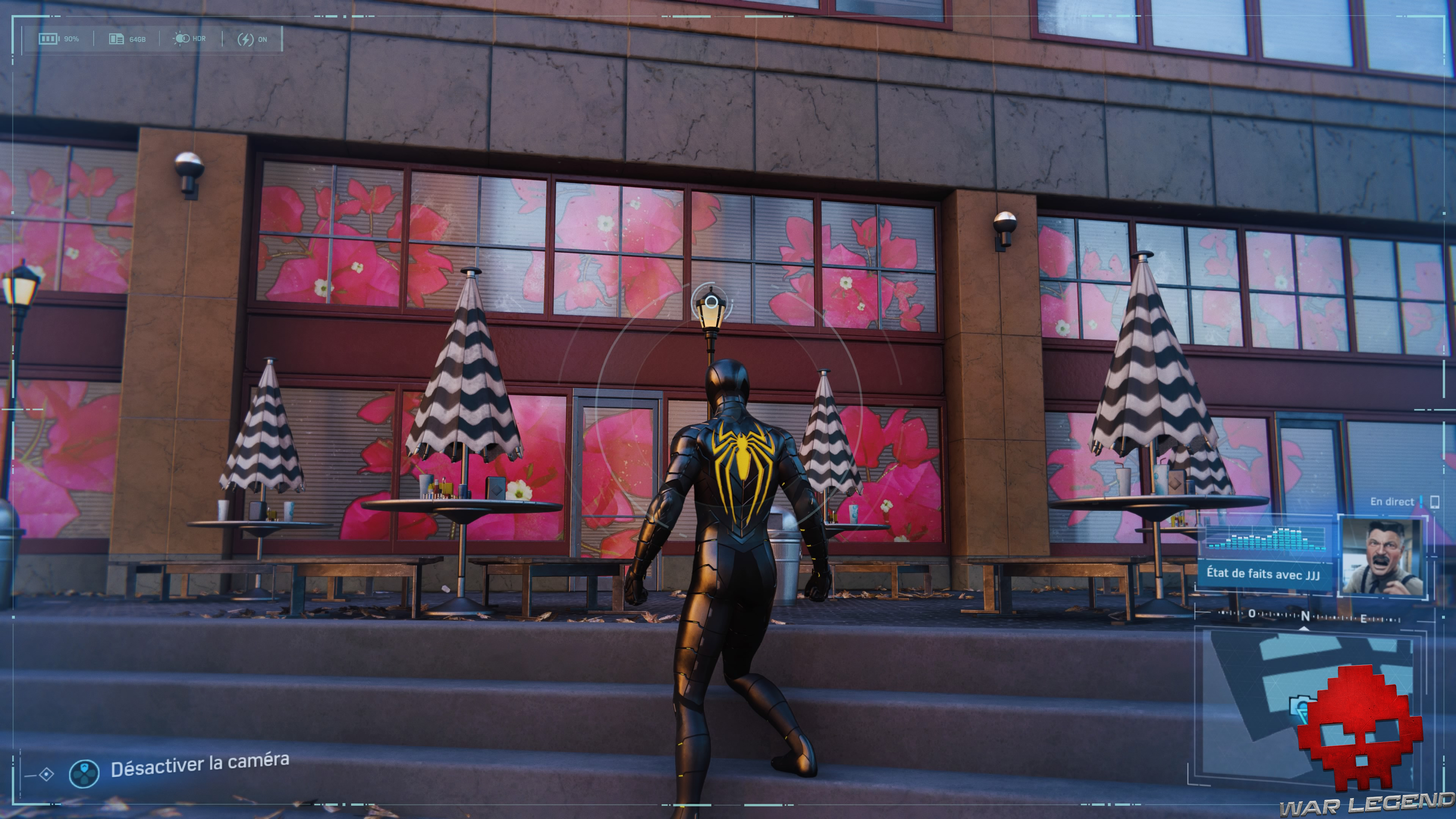 Spider-Man photo secrète café