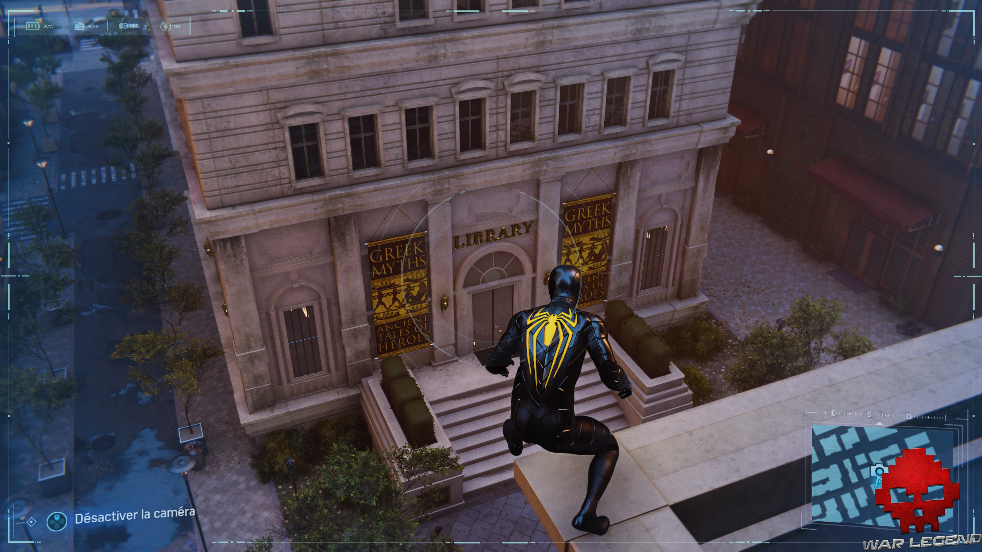 Spider-Man photo secrète bibliothèque