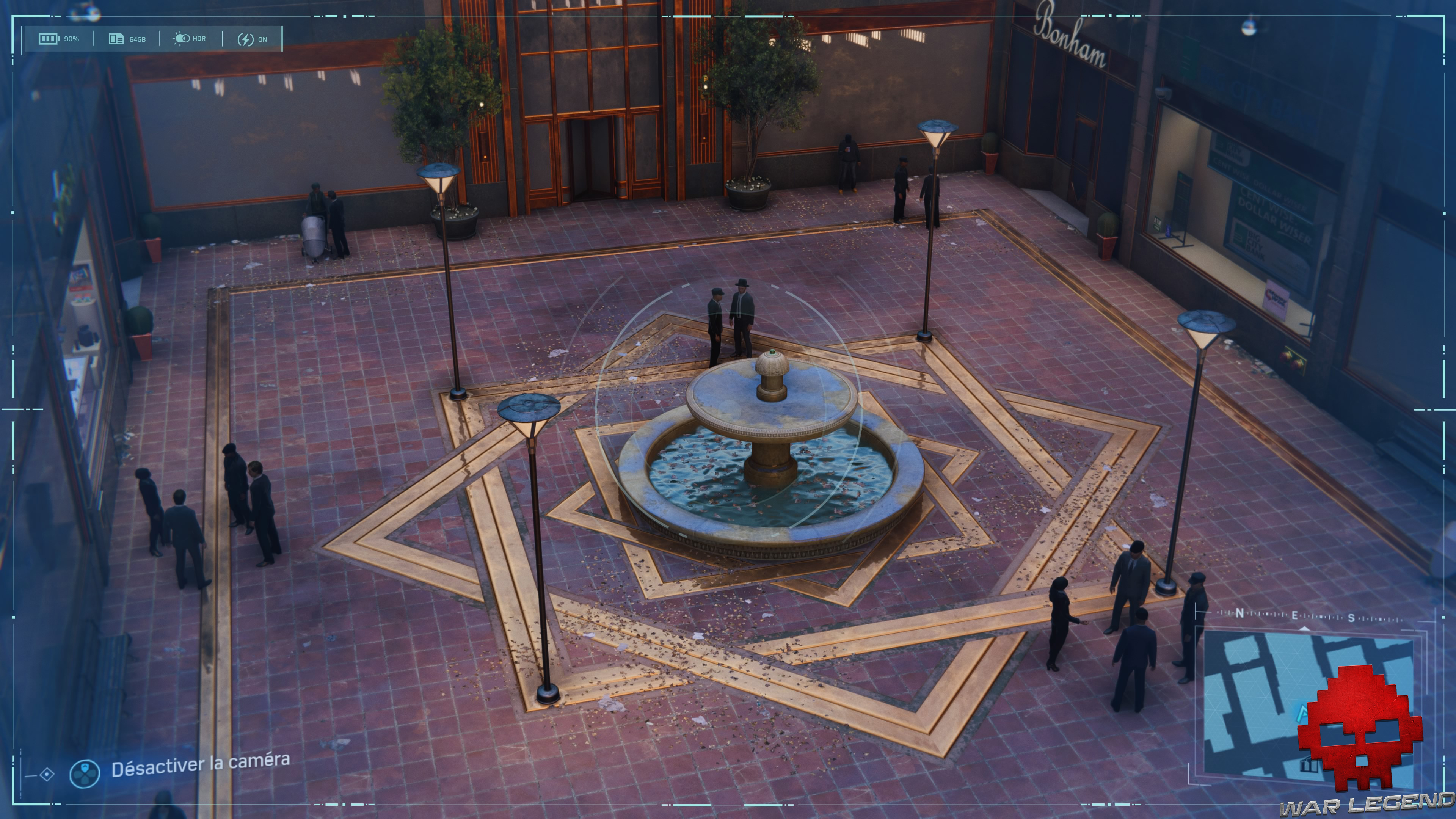 Spider-Man photo secrète fontaine