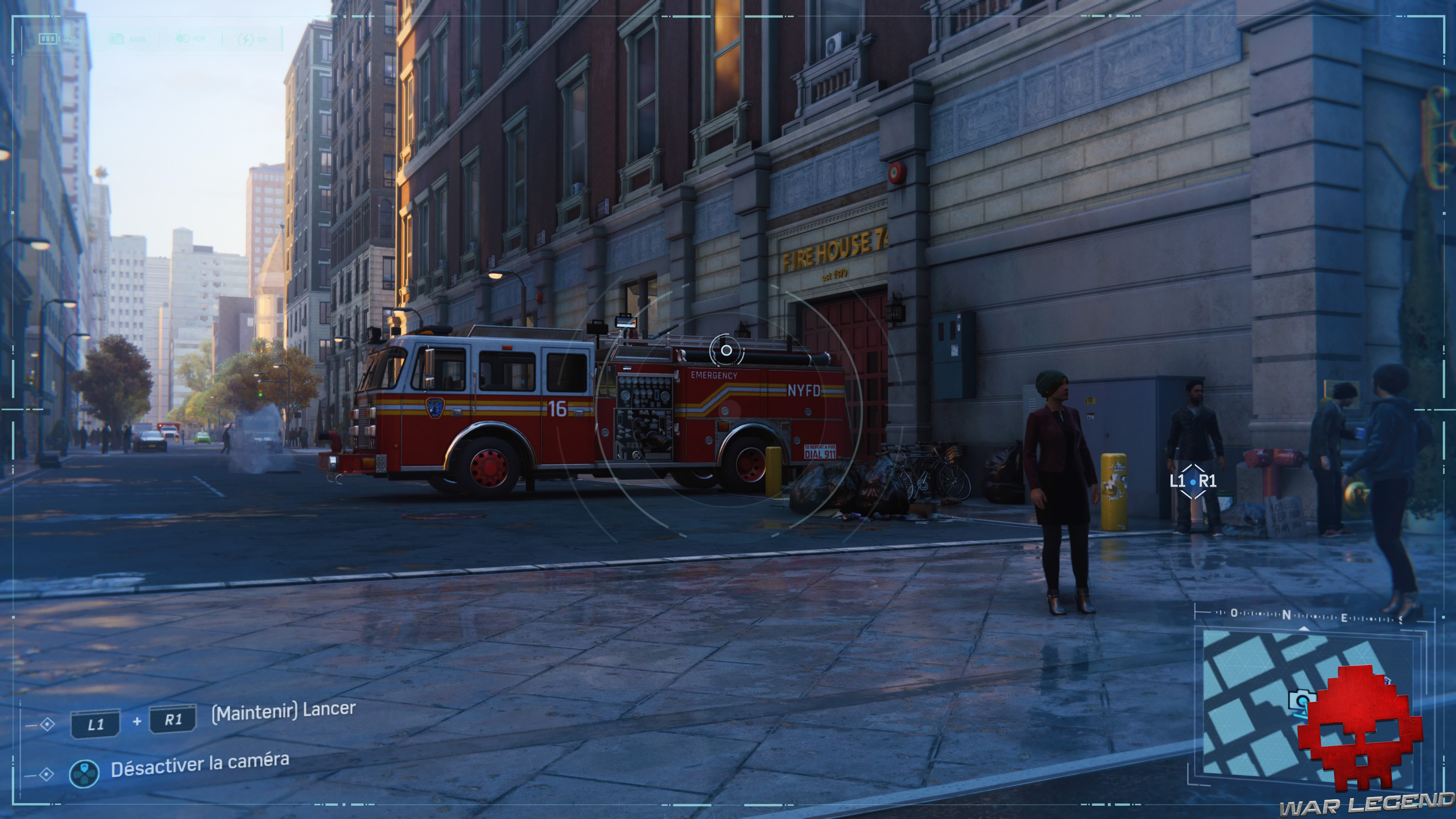 Spider-Man photo secrète Caserne 74