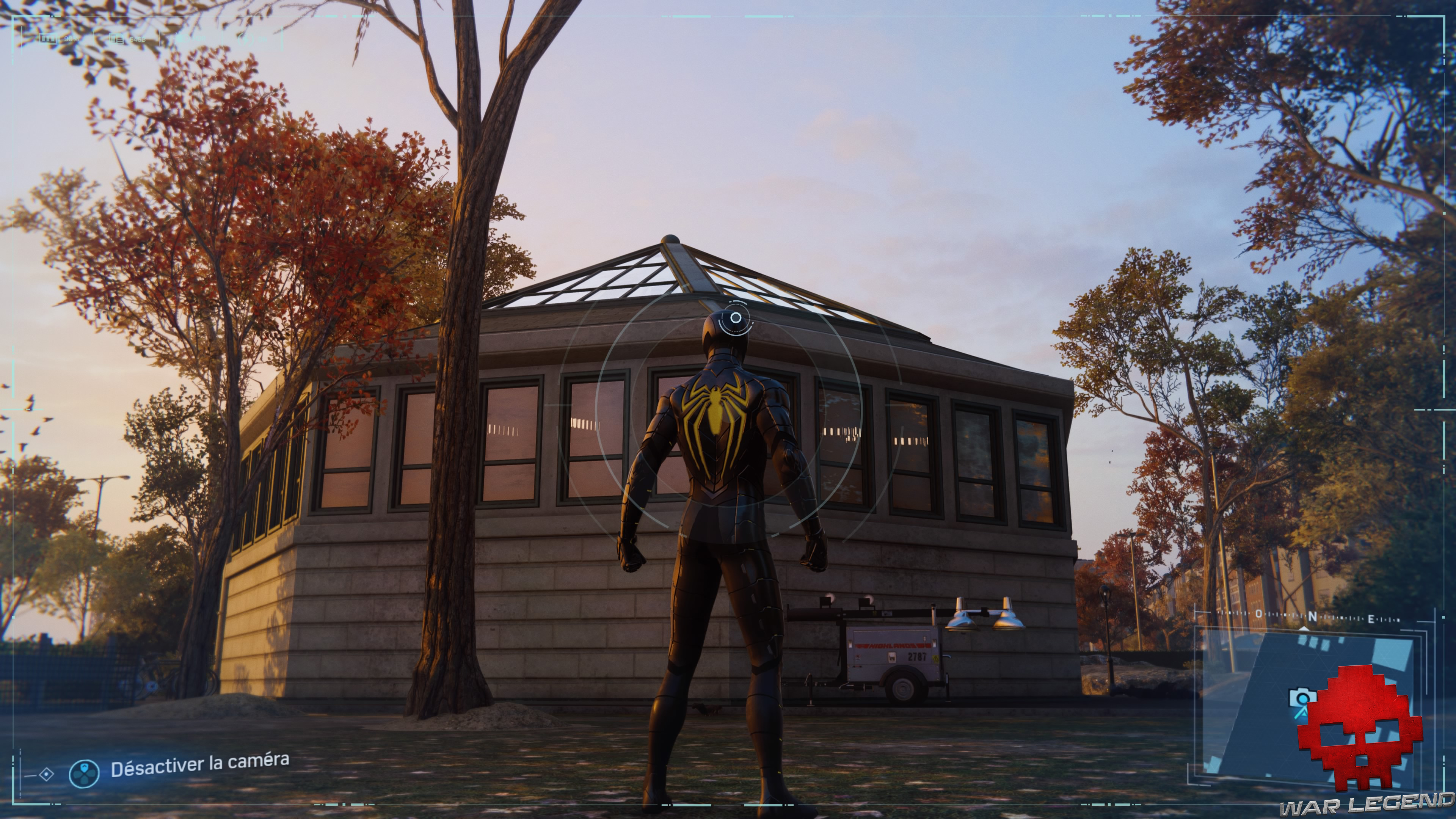 Spider-Man photo secrète kiosque de jardin