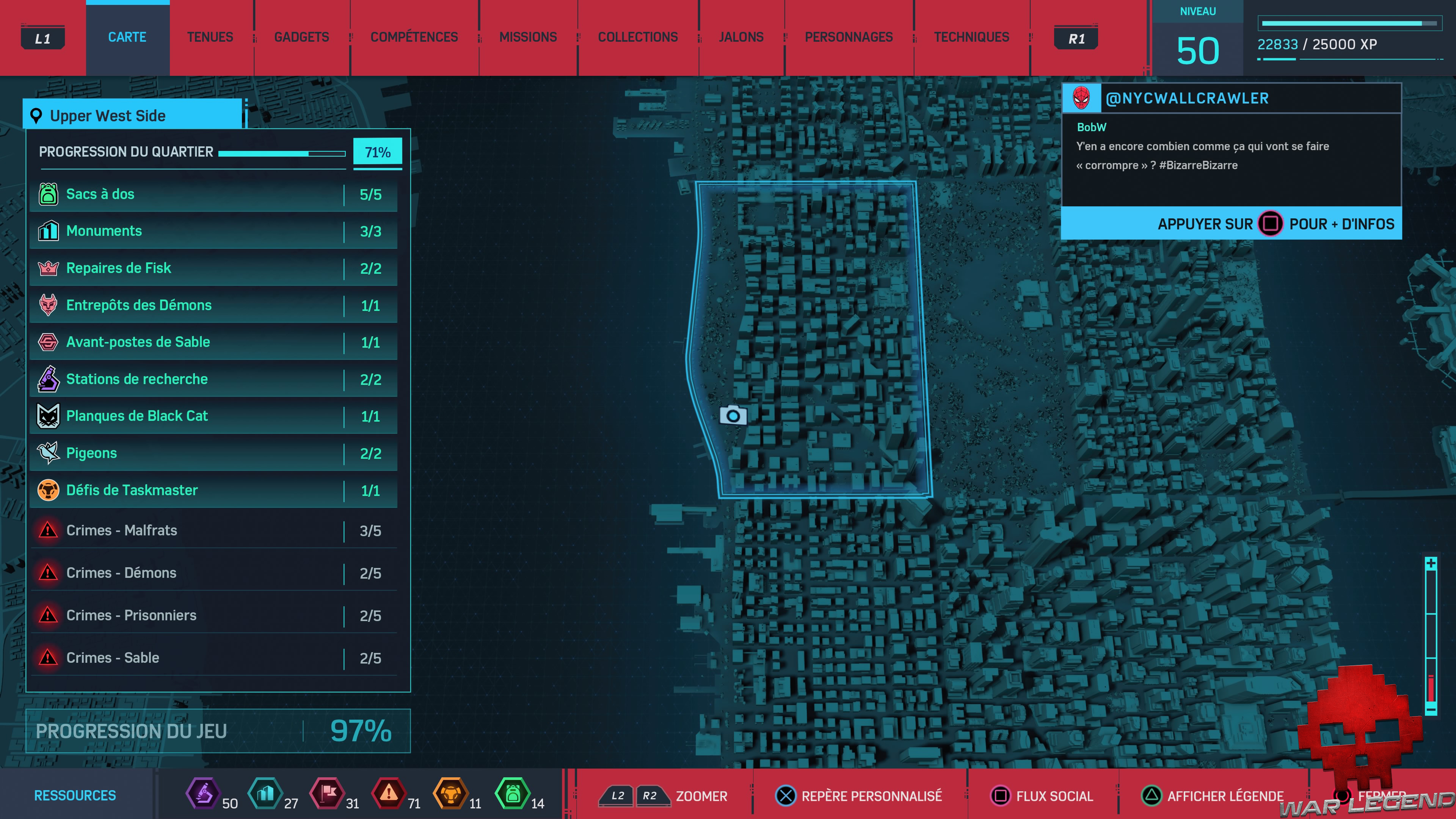 Spider-Man photo secrète memorial carte