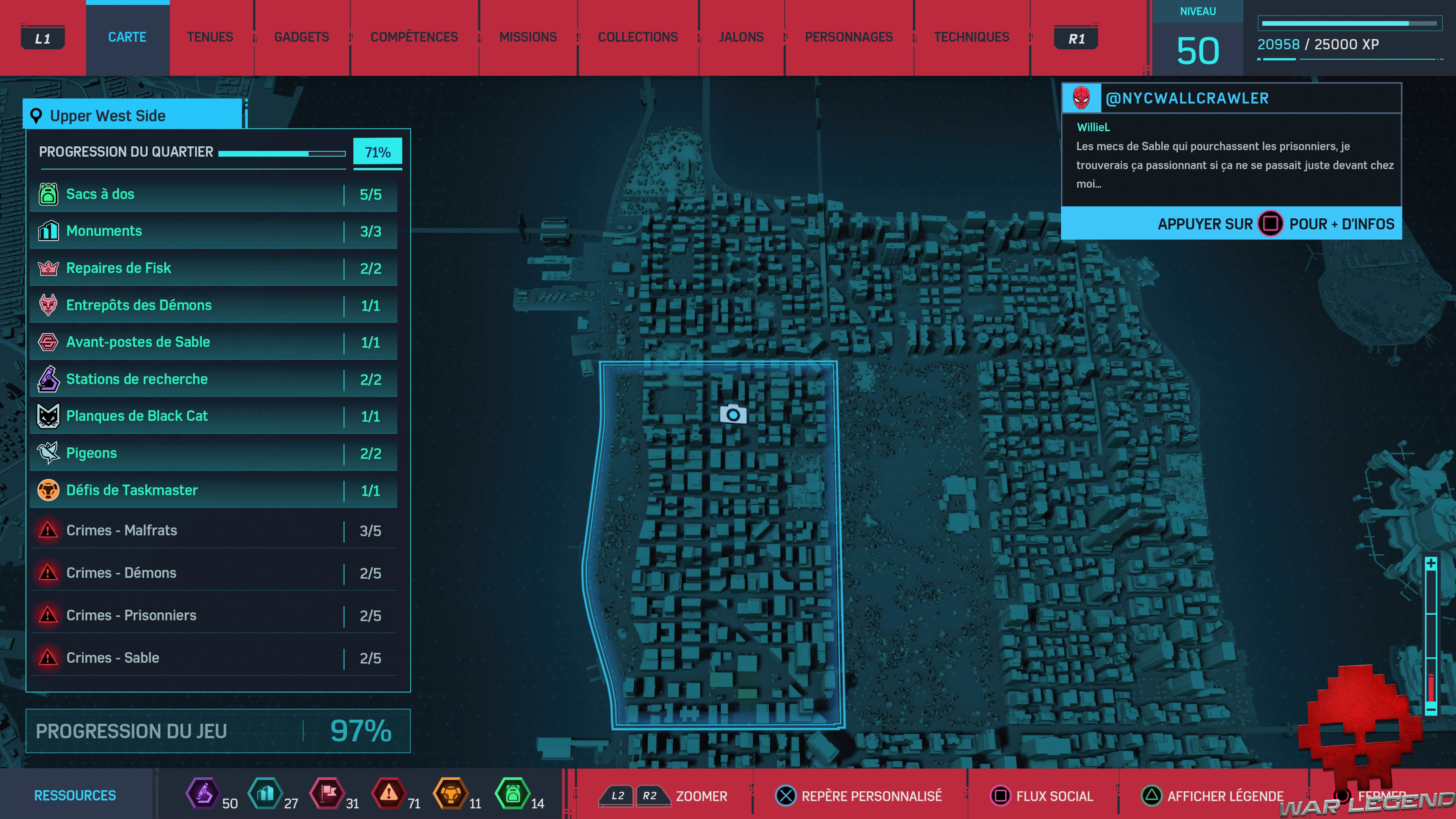 Spider-Man photo secrète Oscorp carte