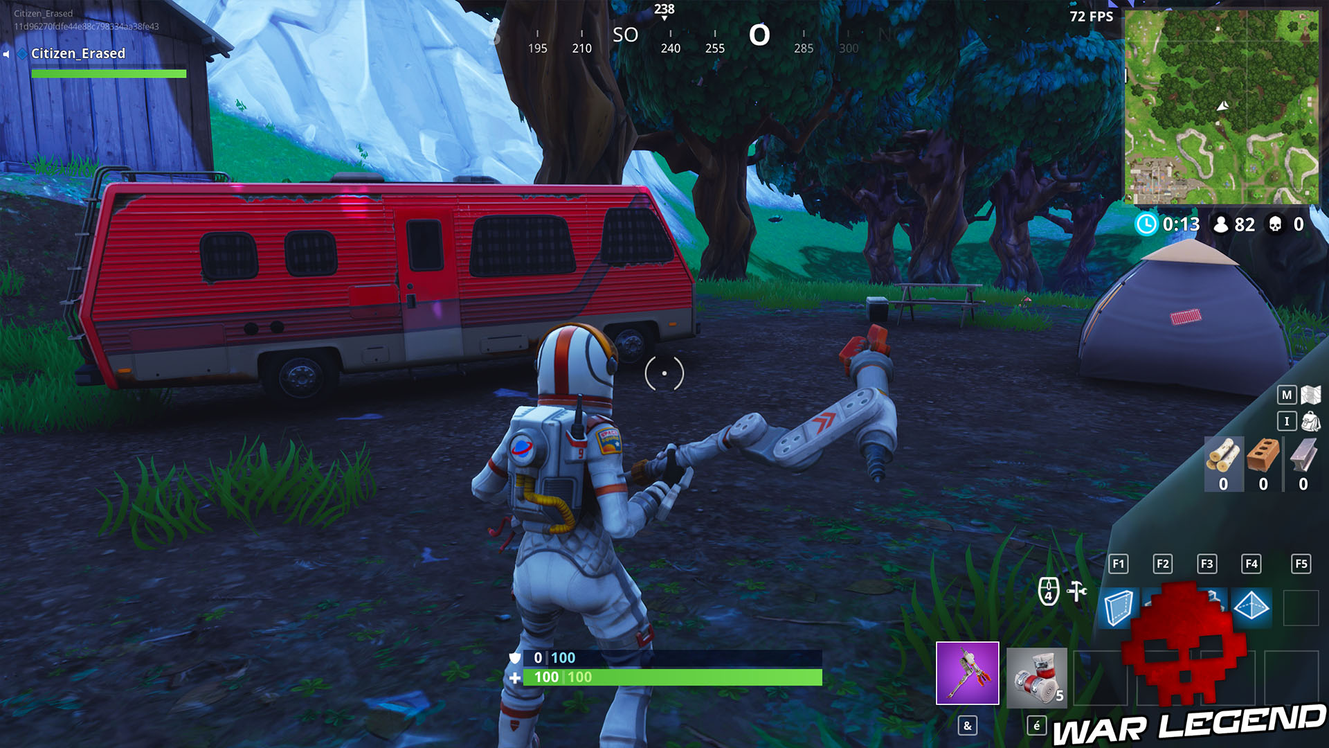 Guide Fortnite Battle Royale Passe De Combat Semaine 10 Le - camping car rouge rien y fait c est normal ce dernier est cache sous les arbres a la lisiere sud ouest de wailing woods au sud est de tomato town