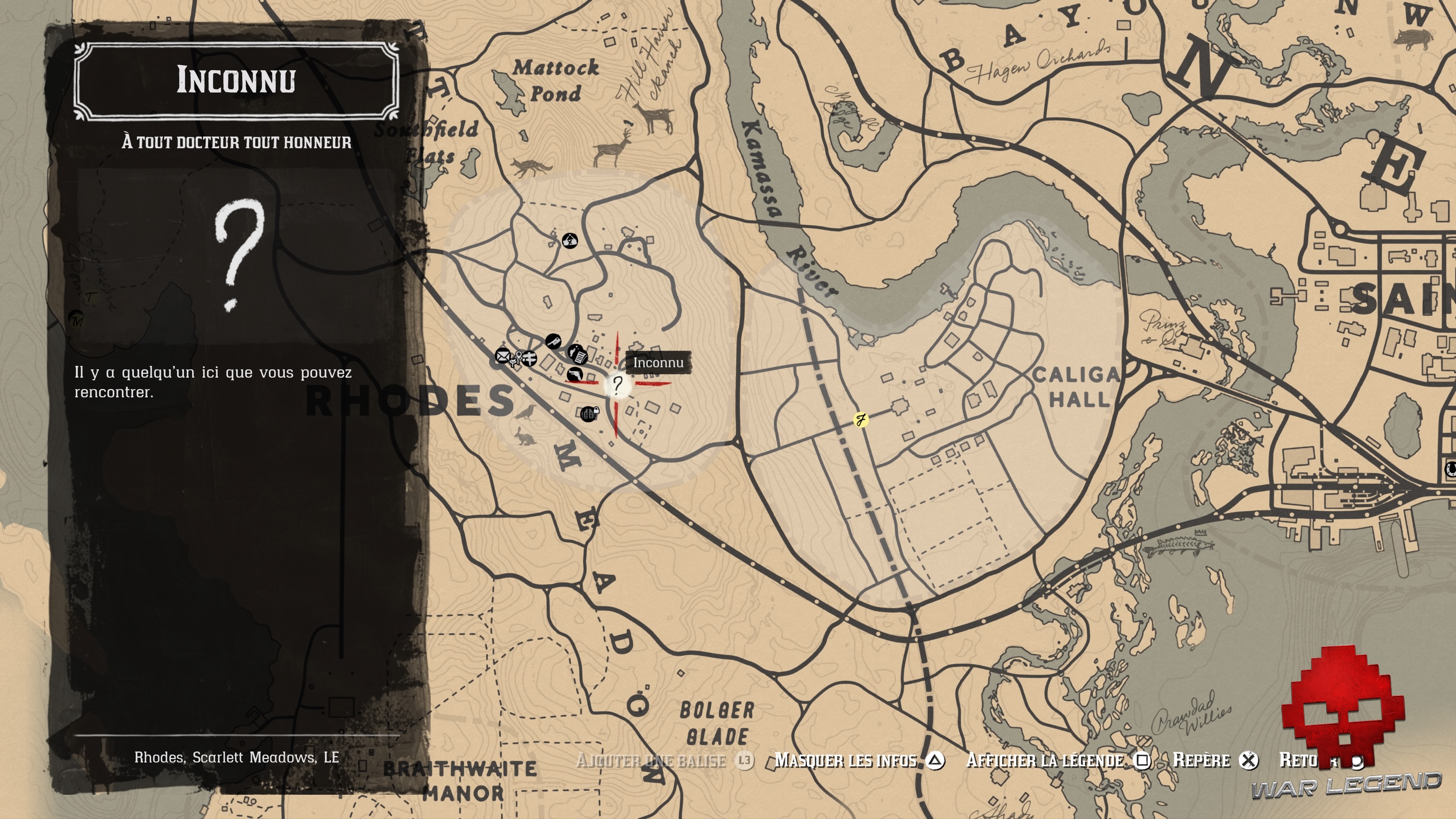 Soluce Red Dead Redemption 2 À tout docteur, tout honneur emplacement de la mission