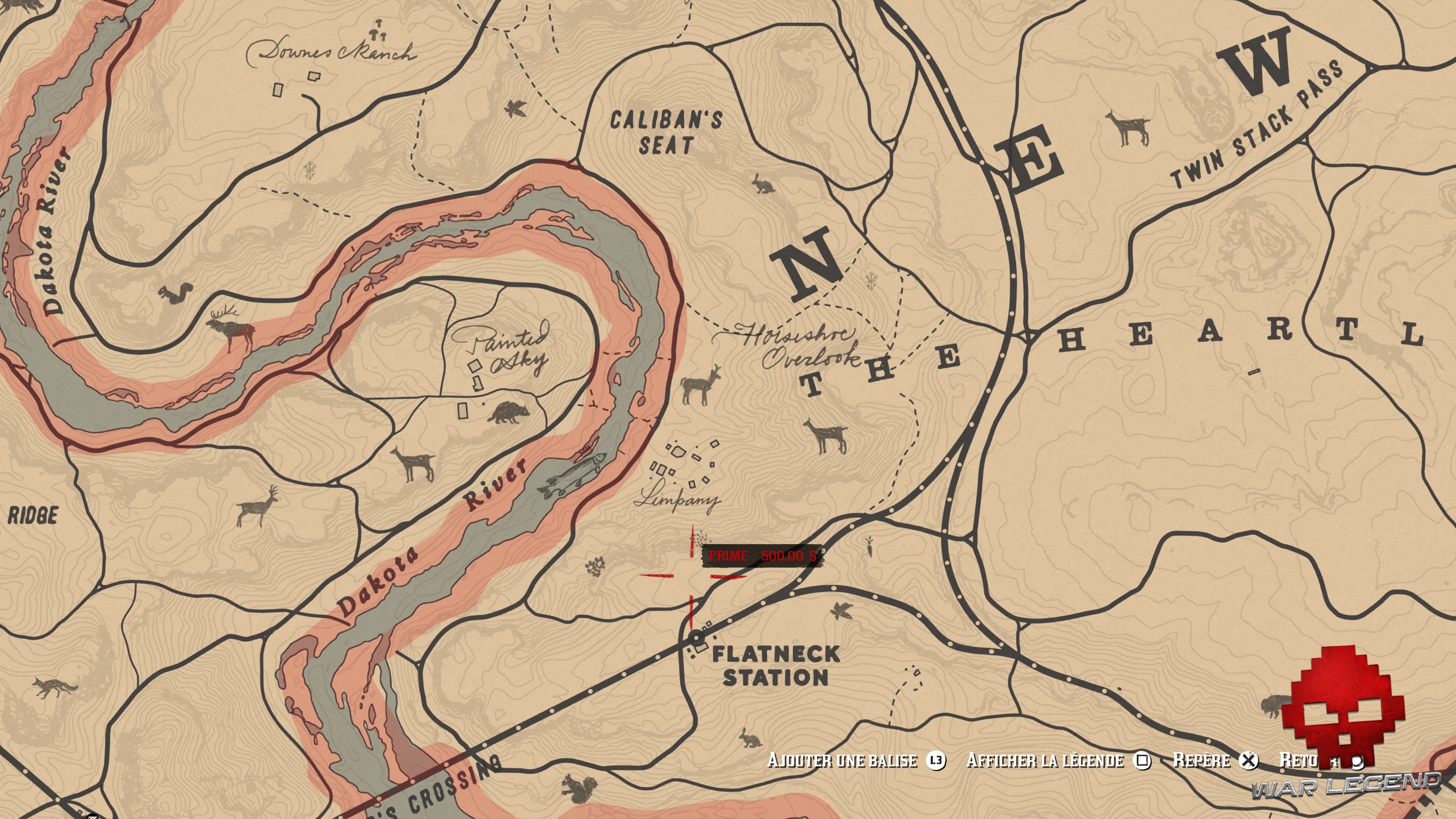 Guide Red Dead Redemption 2 Les bonus de précommande Emplacement de la carte du Trésor Des Morts