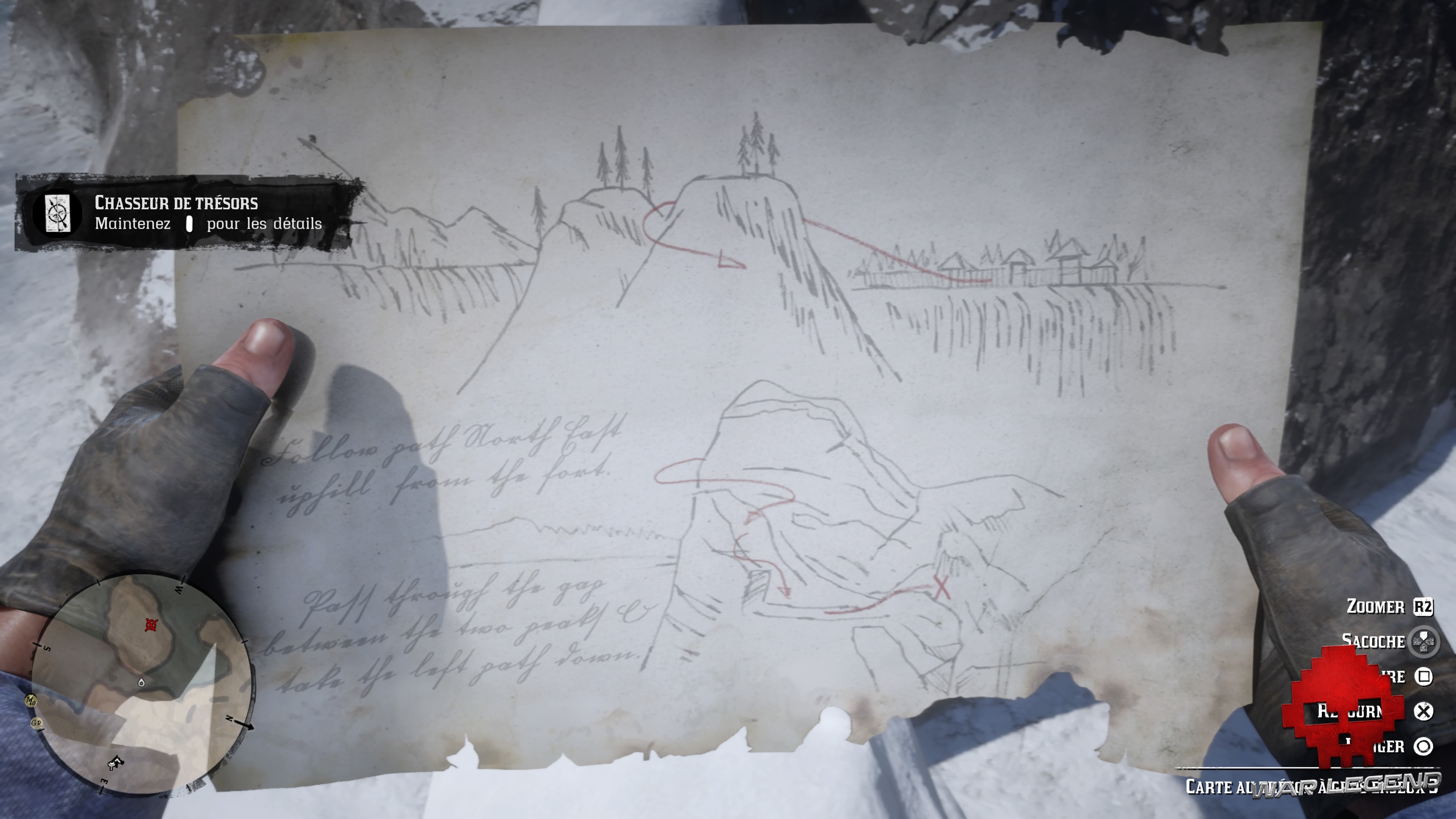 Soluce Red Dead Redemption 2 Le trésor à gros enjeux troisième partie de la carte au trésor à gros enjeux