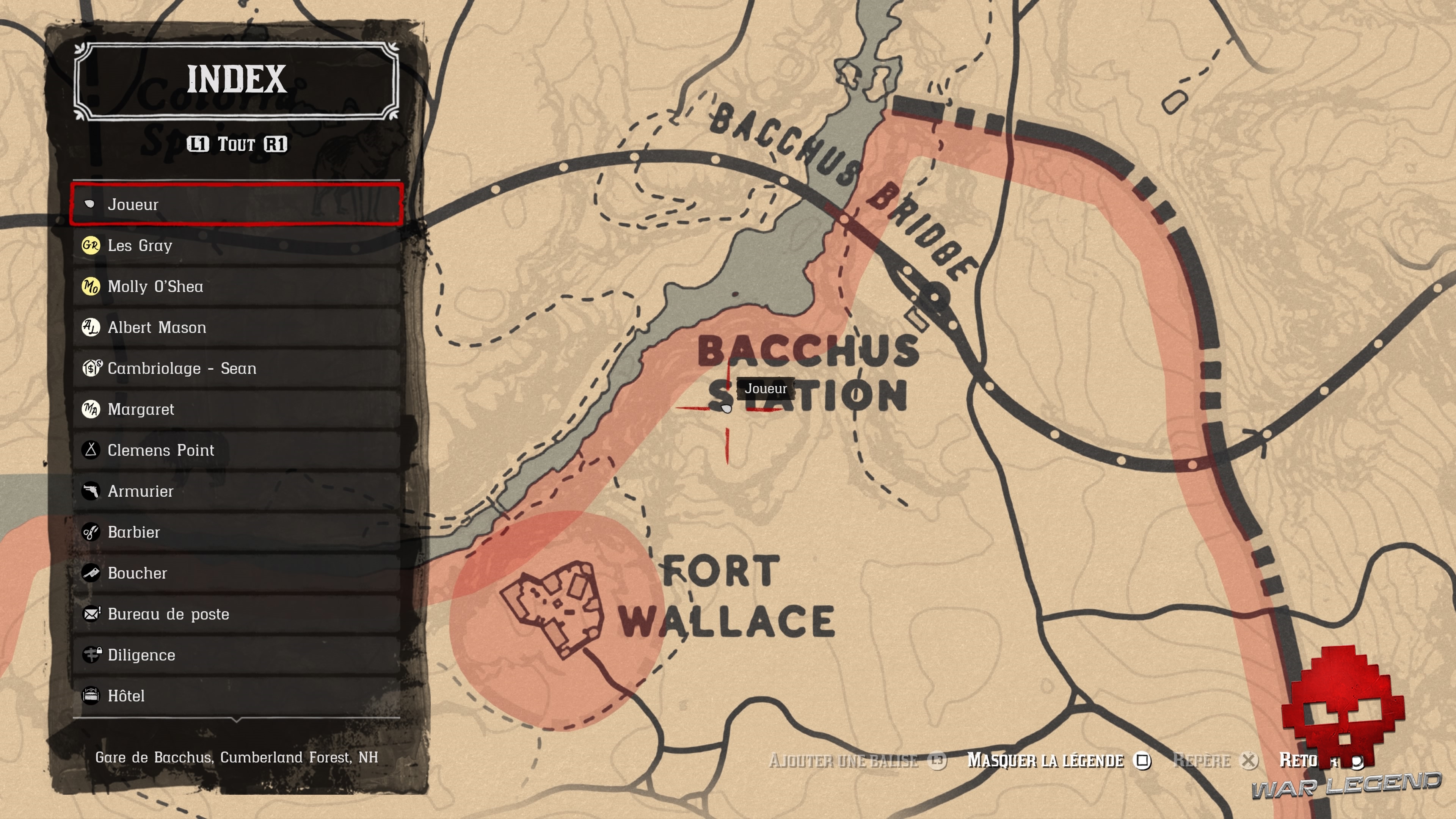 Soluce Red Dead Redemption 2 Le trésor à gros enjeux emplacement sur la carte du trésor à gros enjeux