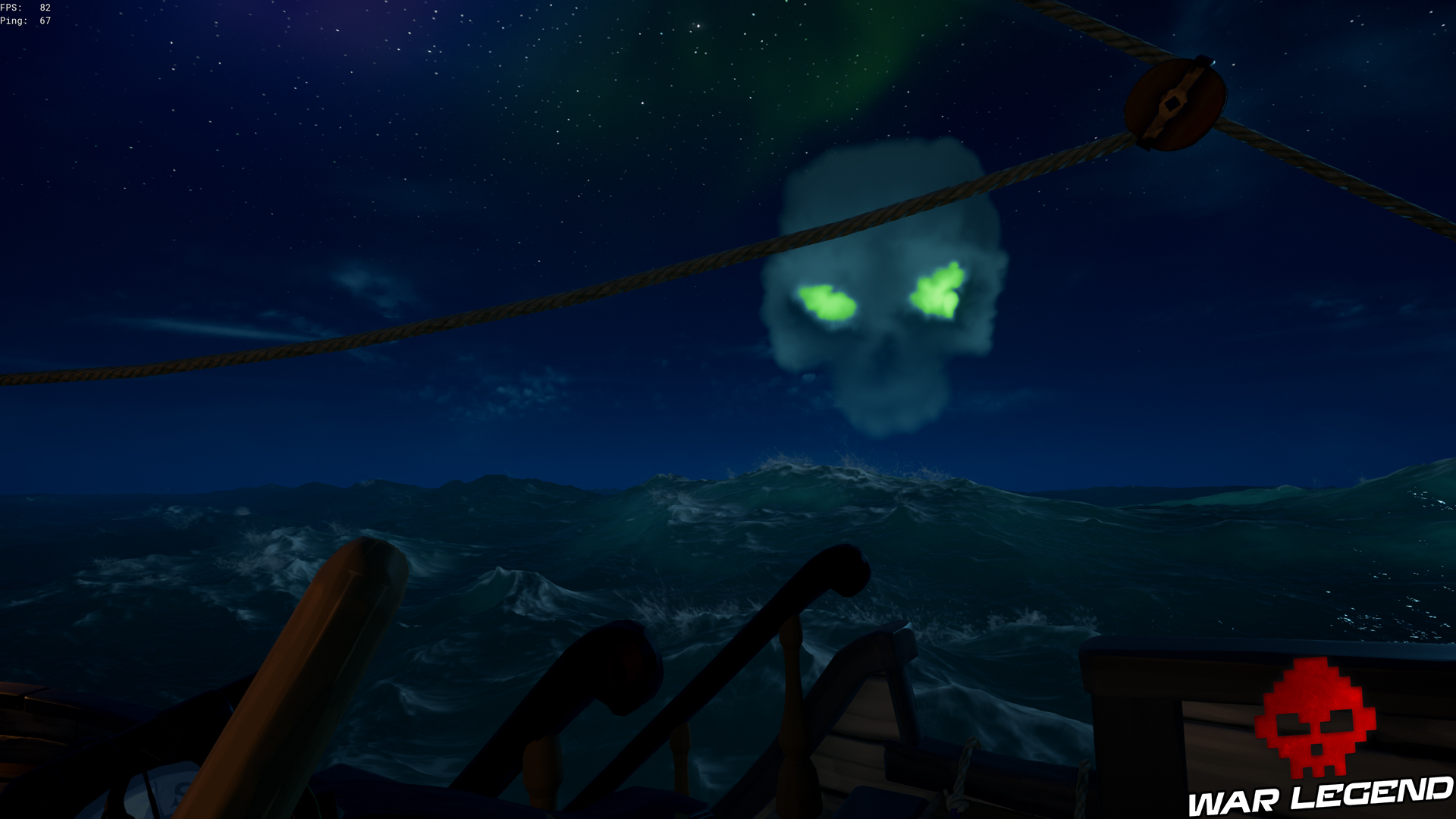 Sea of Thieves crâne dans le ciel