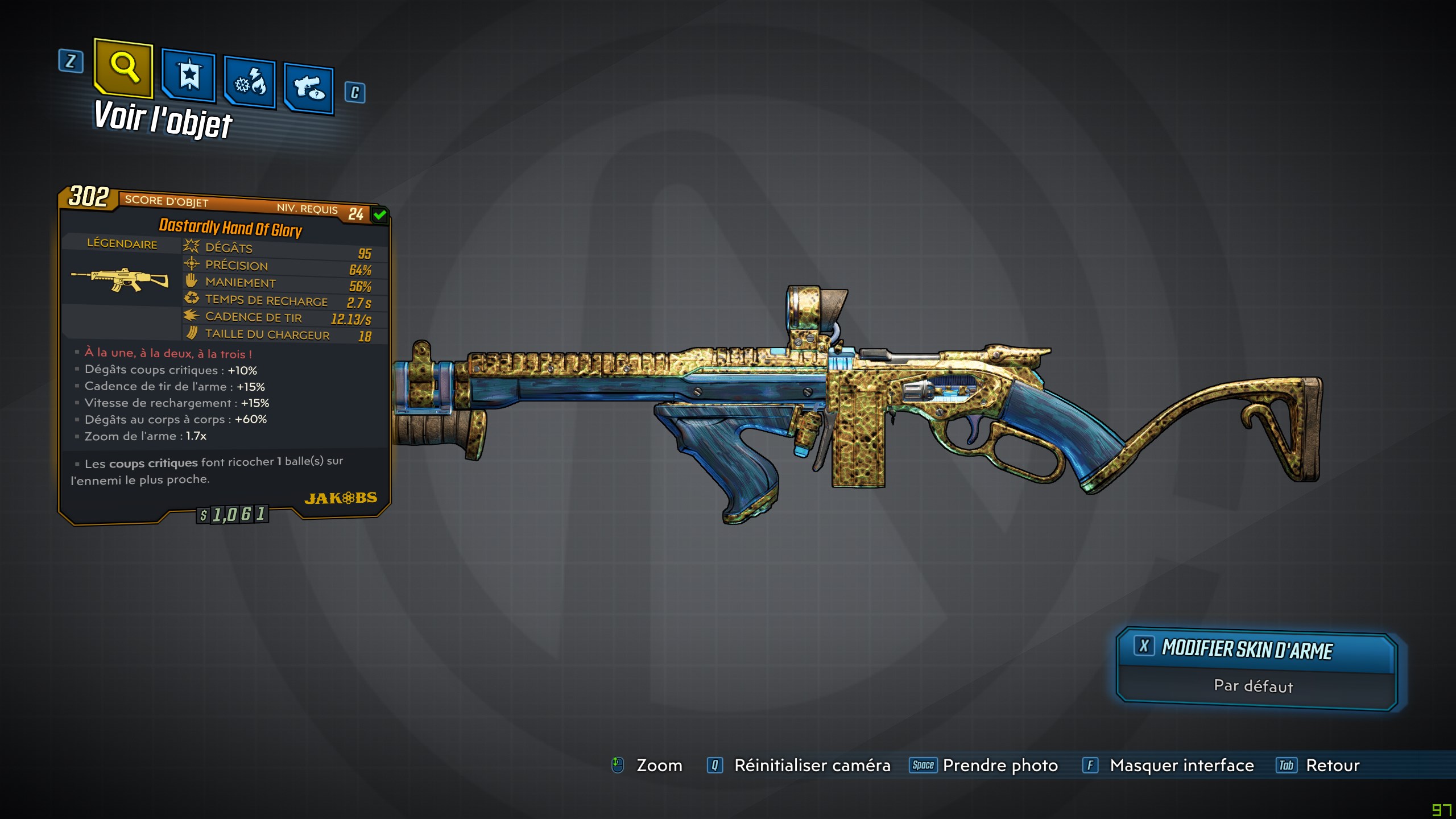 Guide borderlands 3 légendaire hand of glory