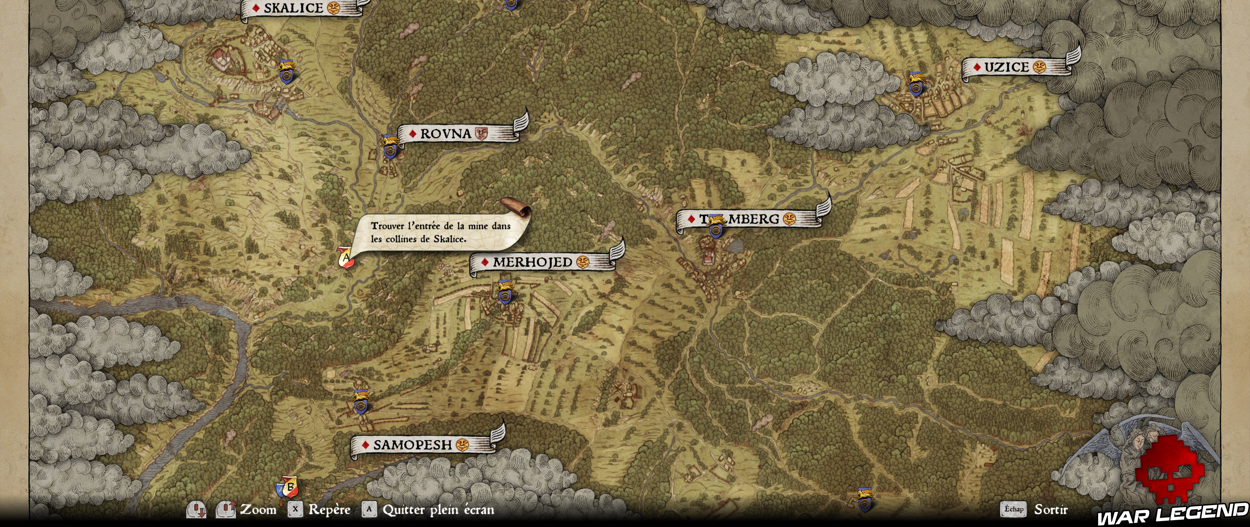 KCD Soluce Tout ce qui brille carte mines de skalice