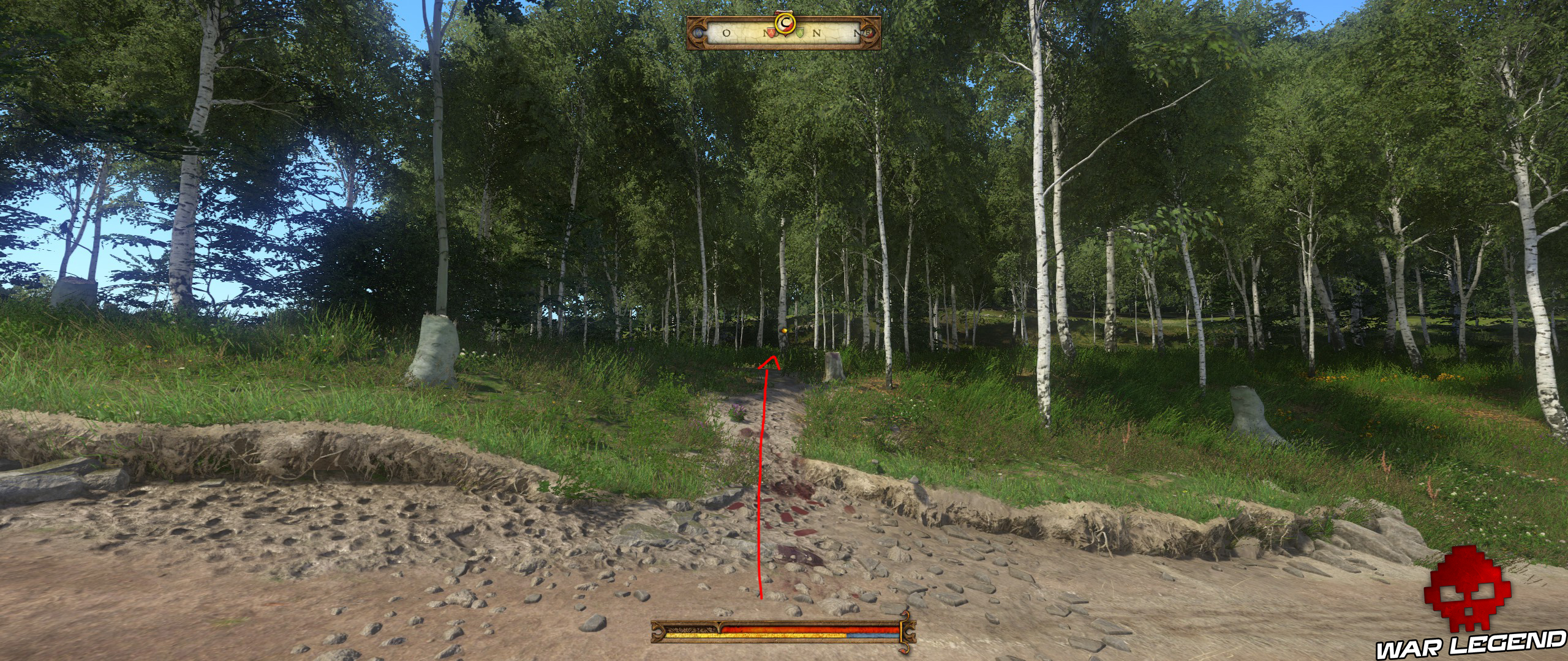 Kingdom Come La Chasse est Ouverte 4 sentier, piste de sang