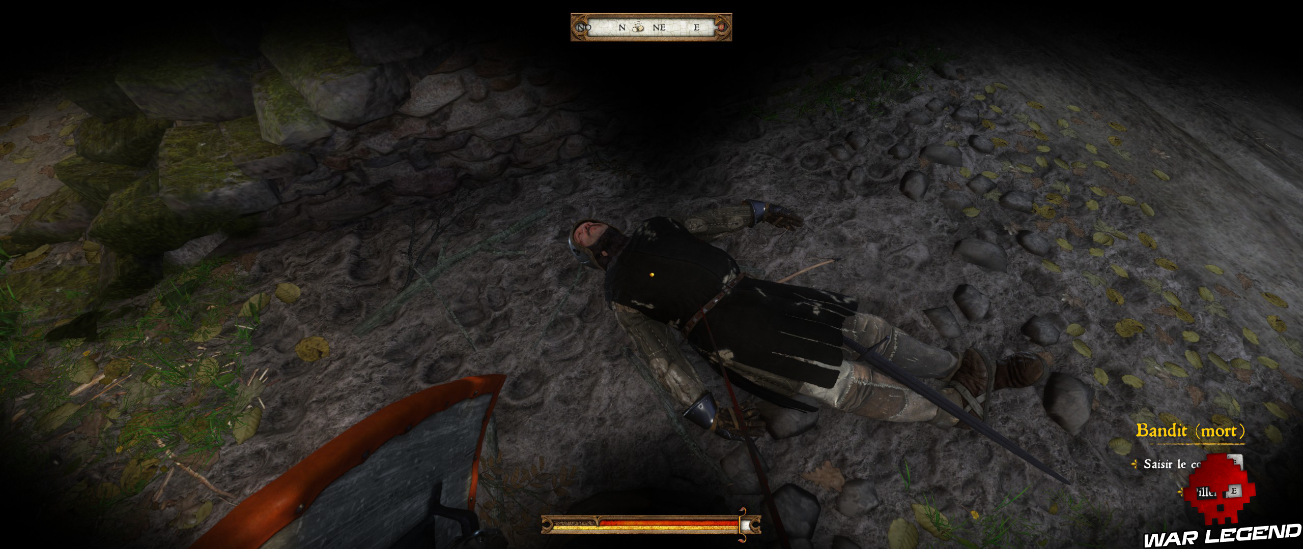 Kingdome Come Deliverance le baptême du feu 1 bandit habillé en noir