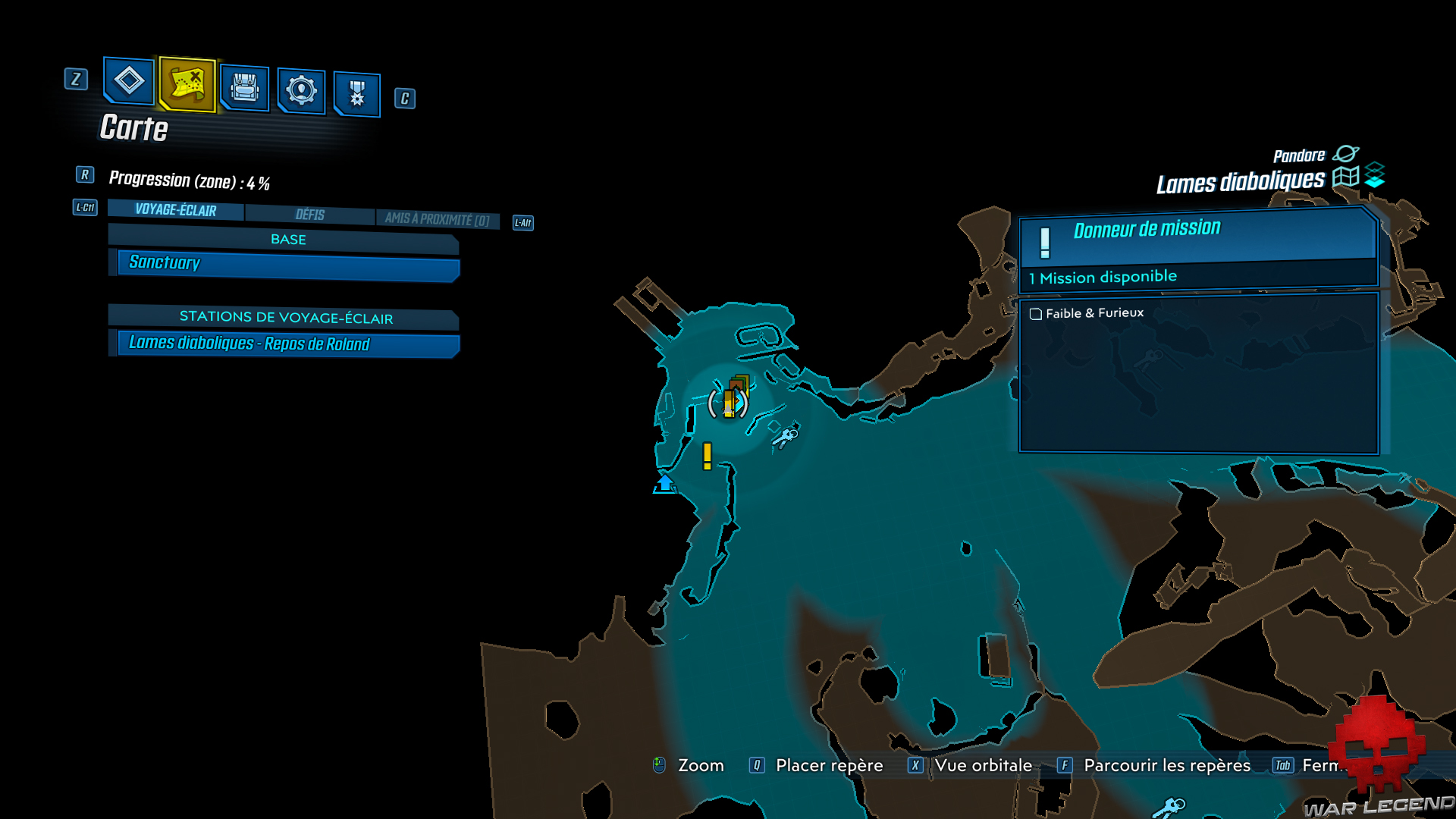 guide borderlands 3 faible furieux