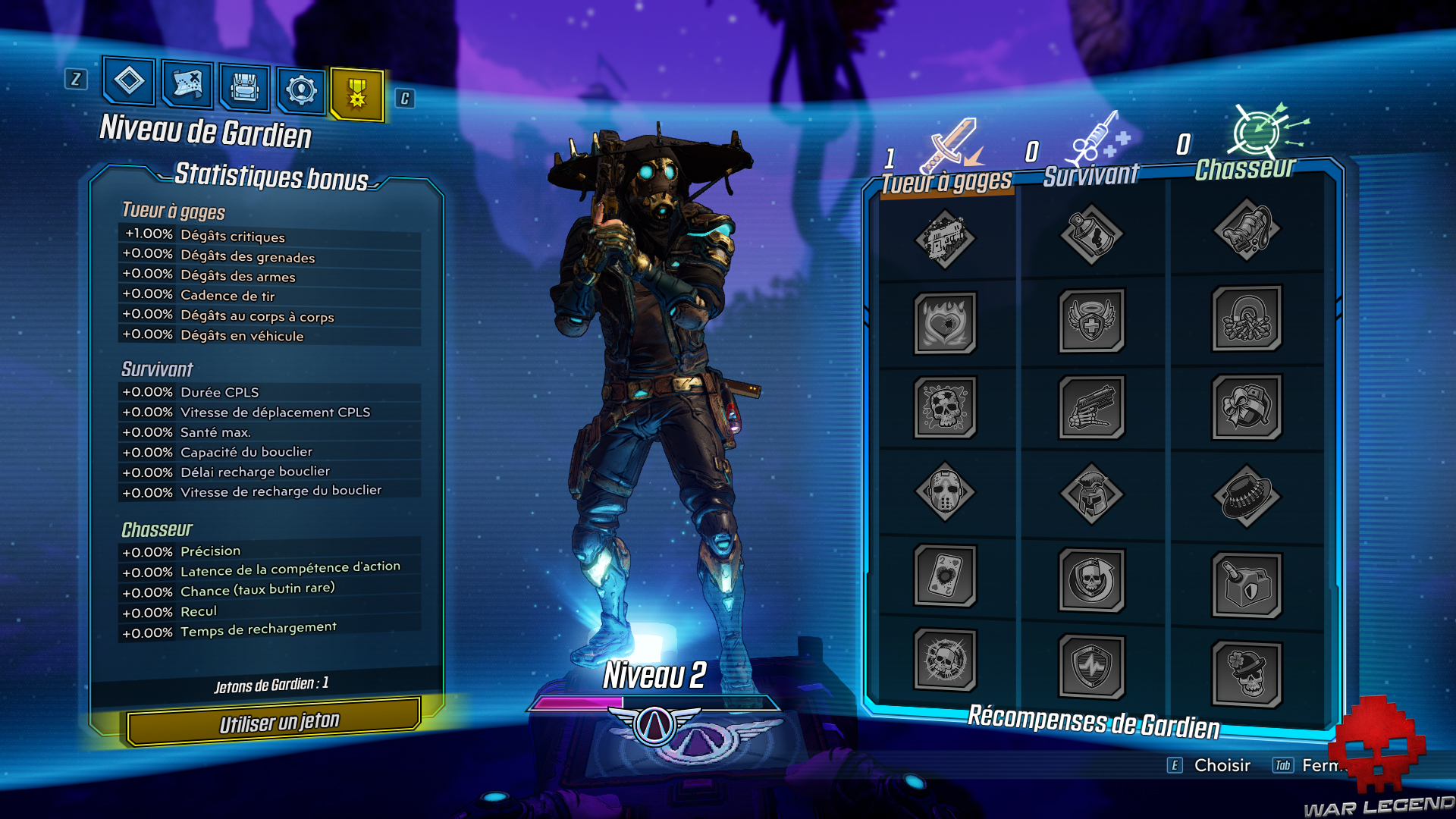 guide borderlands 3 rang de guardien