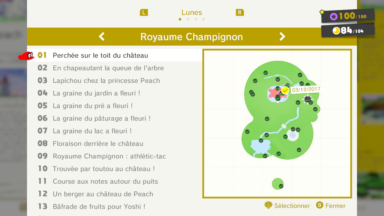 Soluce Super Mario Odyssey Les Lunes Royaume Champignon