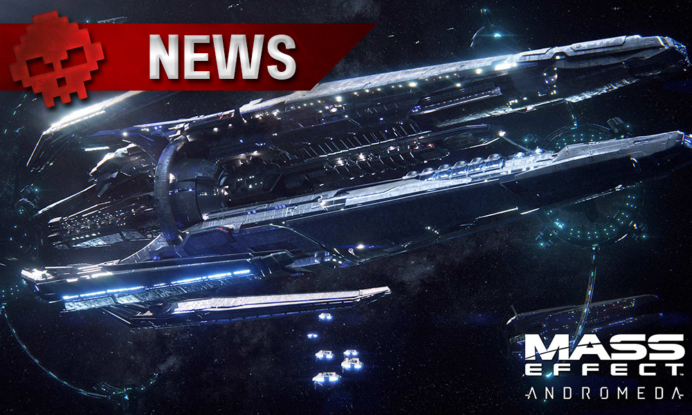 Mass Effect: Andromeda - Le test du mode multijoueur est annulé Vaisseau et Logo