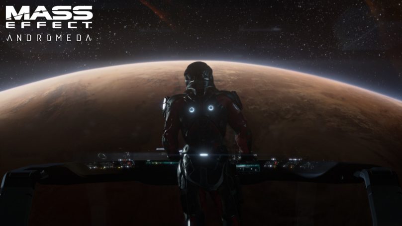 mass-effect-andromeda-2 Mass Effect: Andromeda - Les dernières infos sur le jeu Héros devant une planète dans son vaisseau