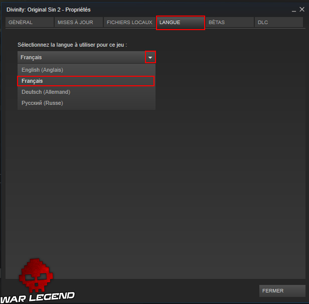 Guide Divinity: Original Sin 2 - Mettre le jeu en français